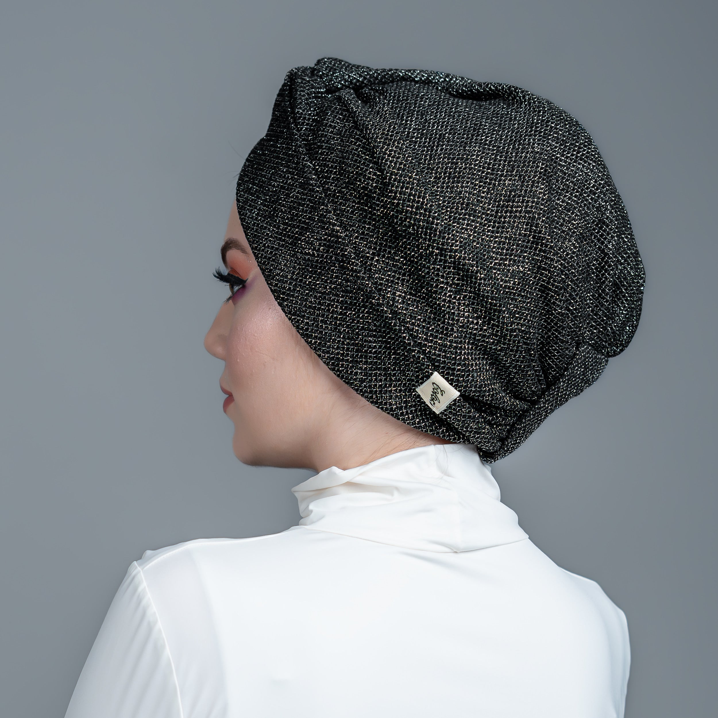 Barcelona Burgulu Bone - Işıltılı Örme Kumaş