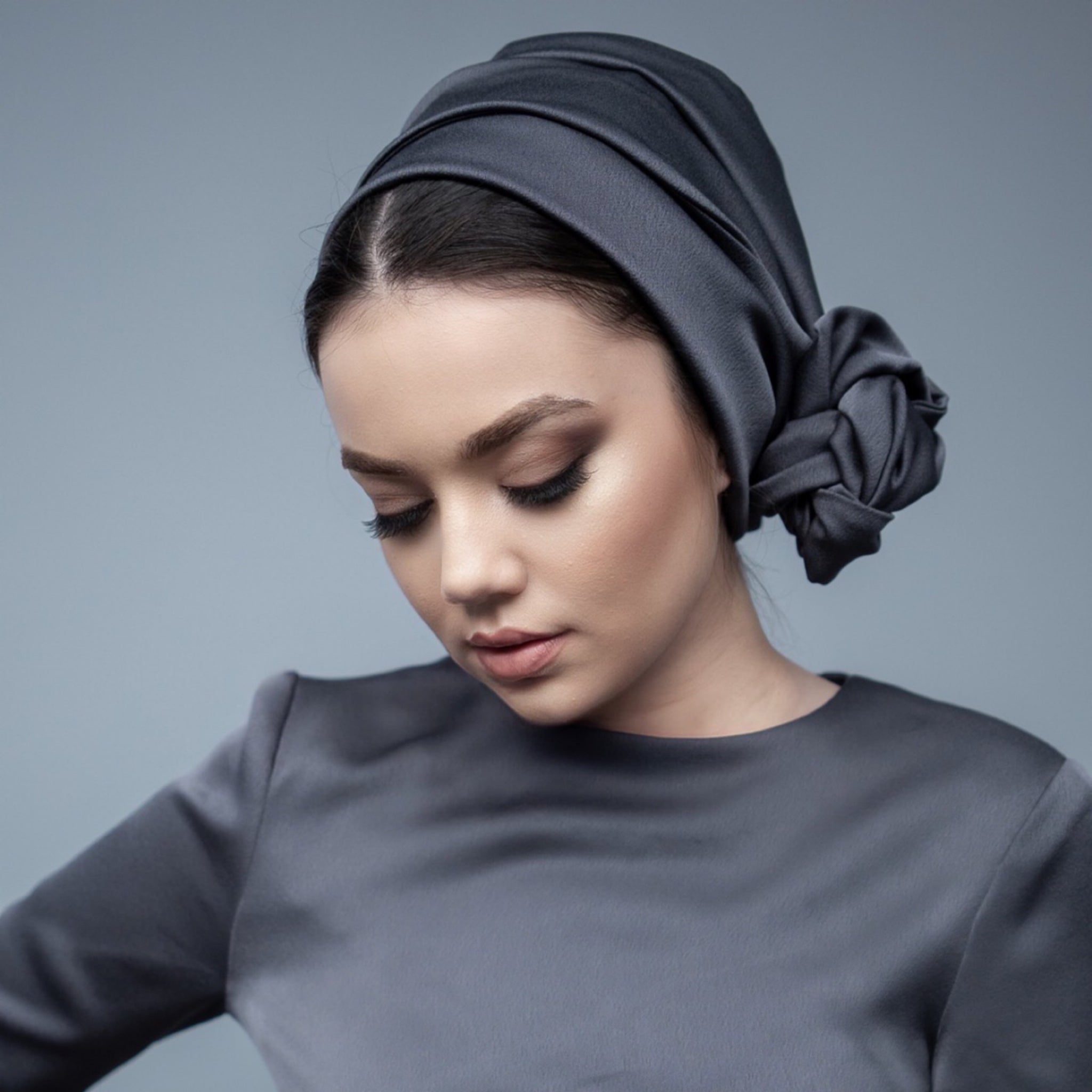Dubai Tie Turban - Crepe Satin Fabric