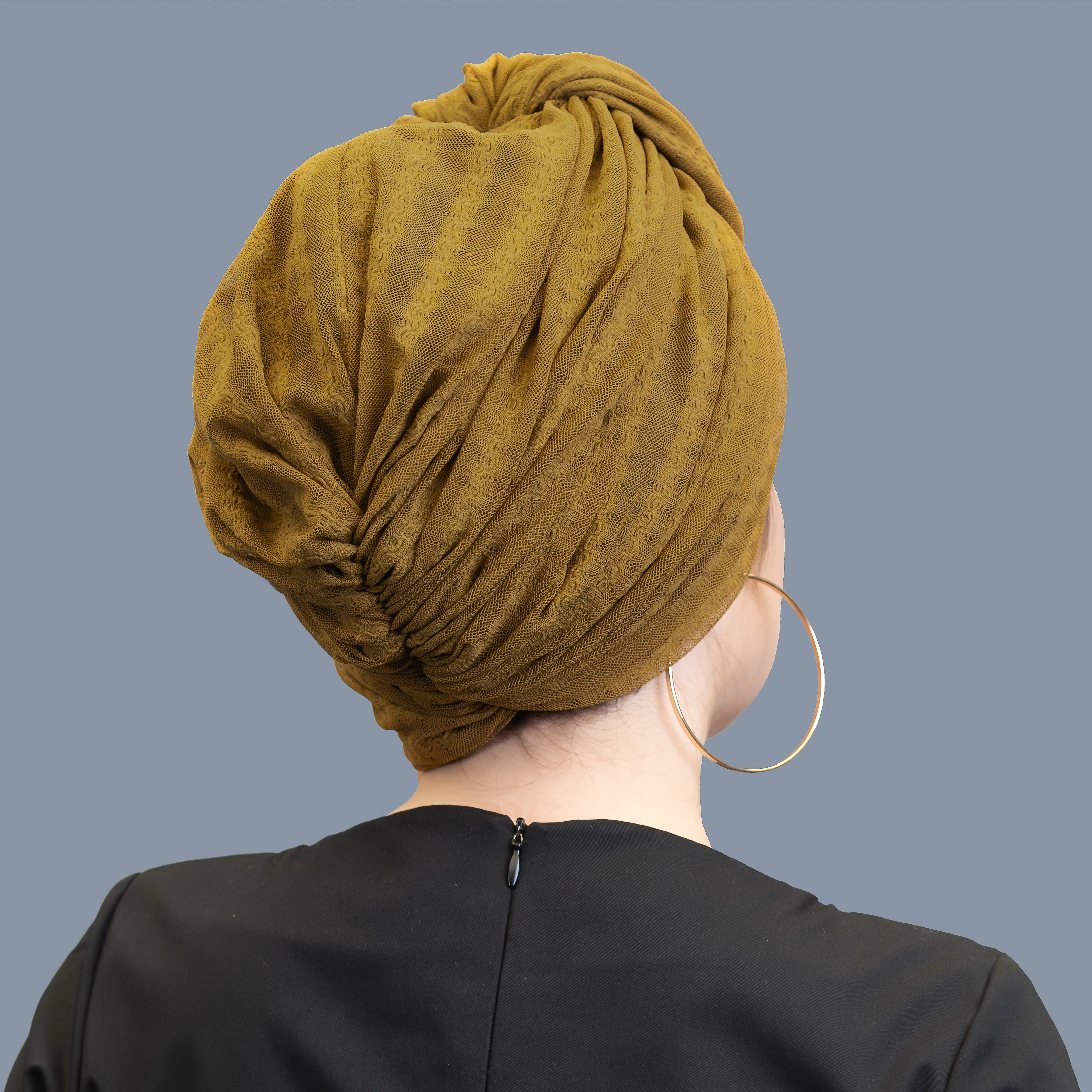 Beyrut Topuzlu Bone - File Kumaş