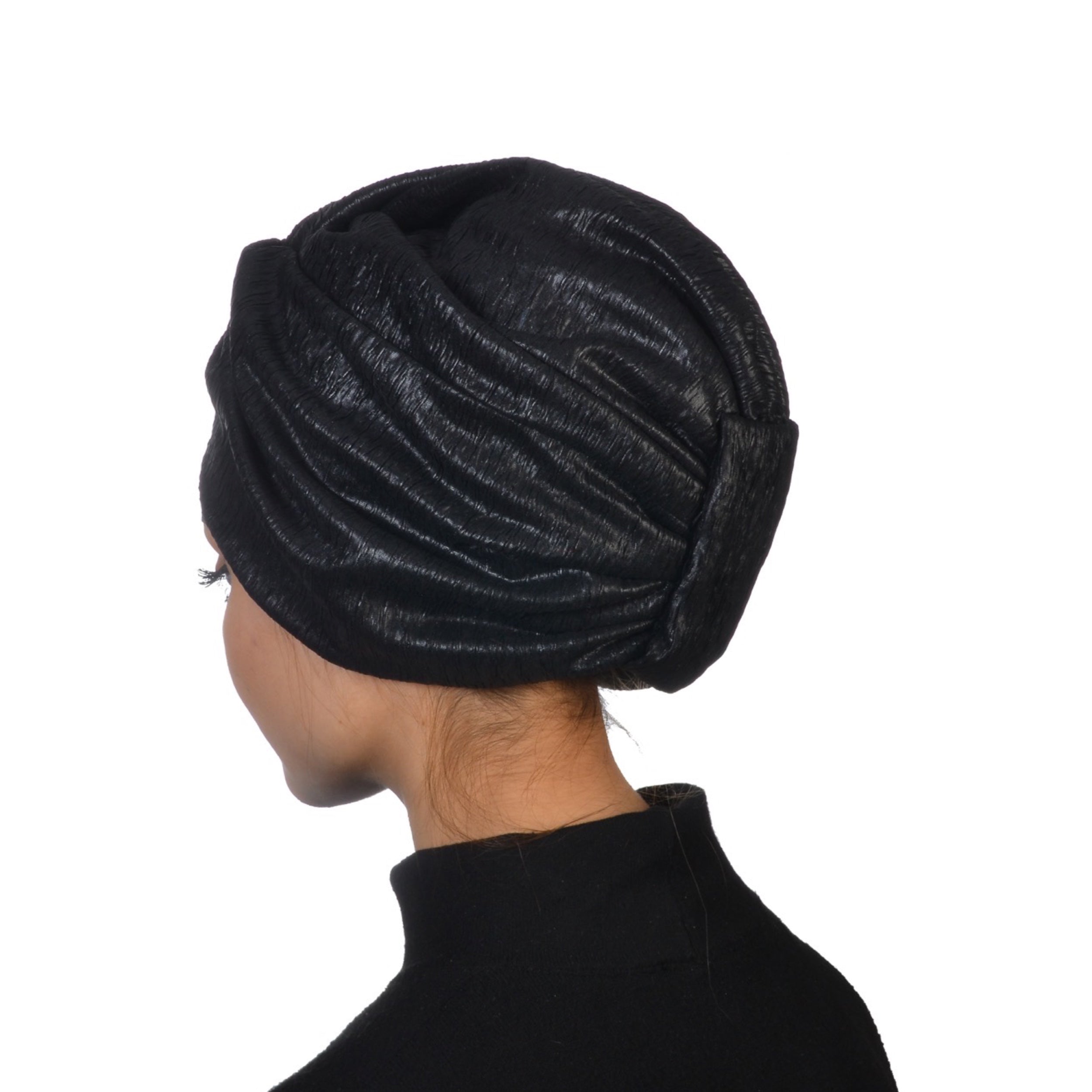 Barcelona Burgulu Bone - Parlak Krinkıl Kumaş