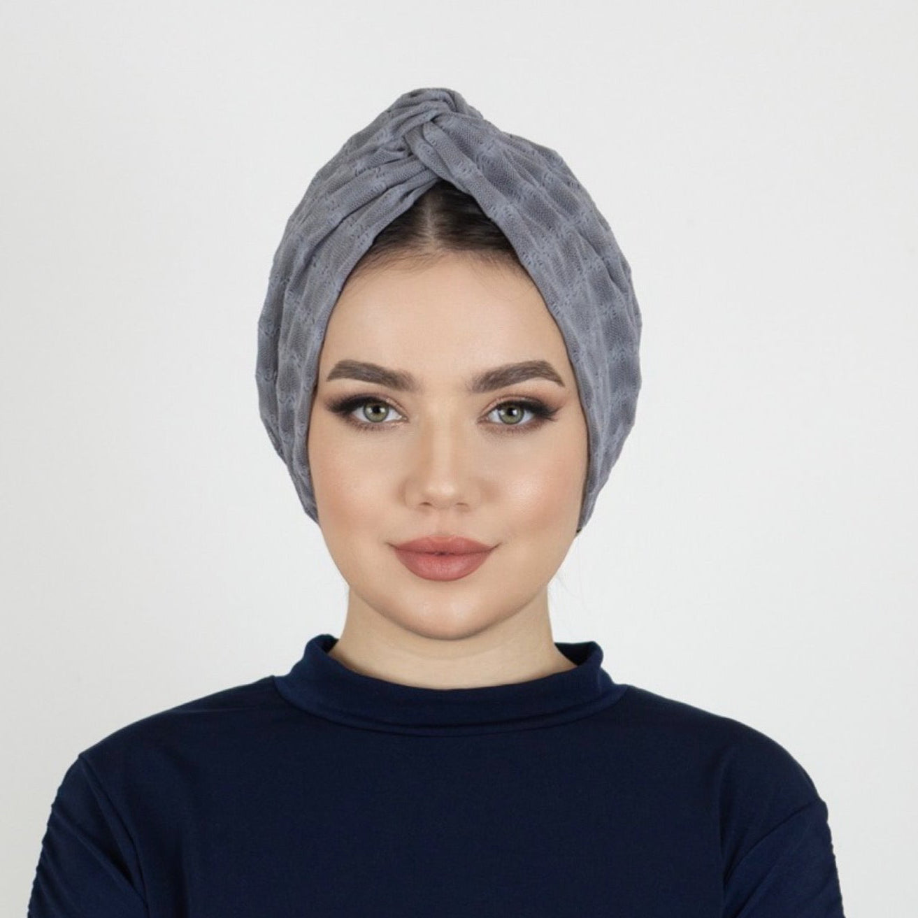 Barcelona Burgulu Bone - Dokulu Örme File Kumaş