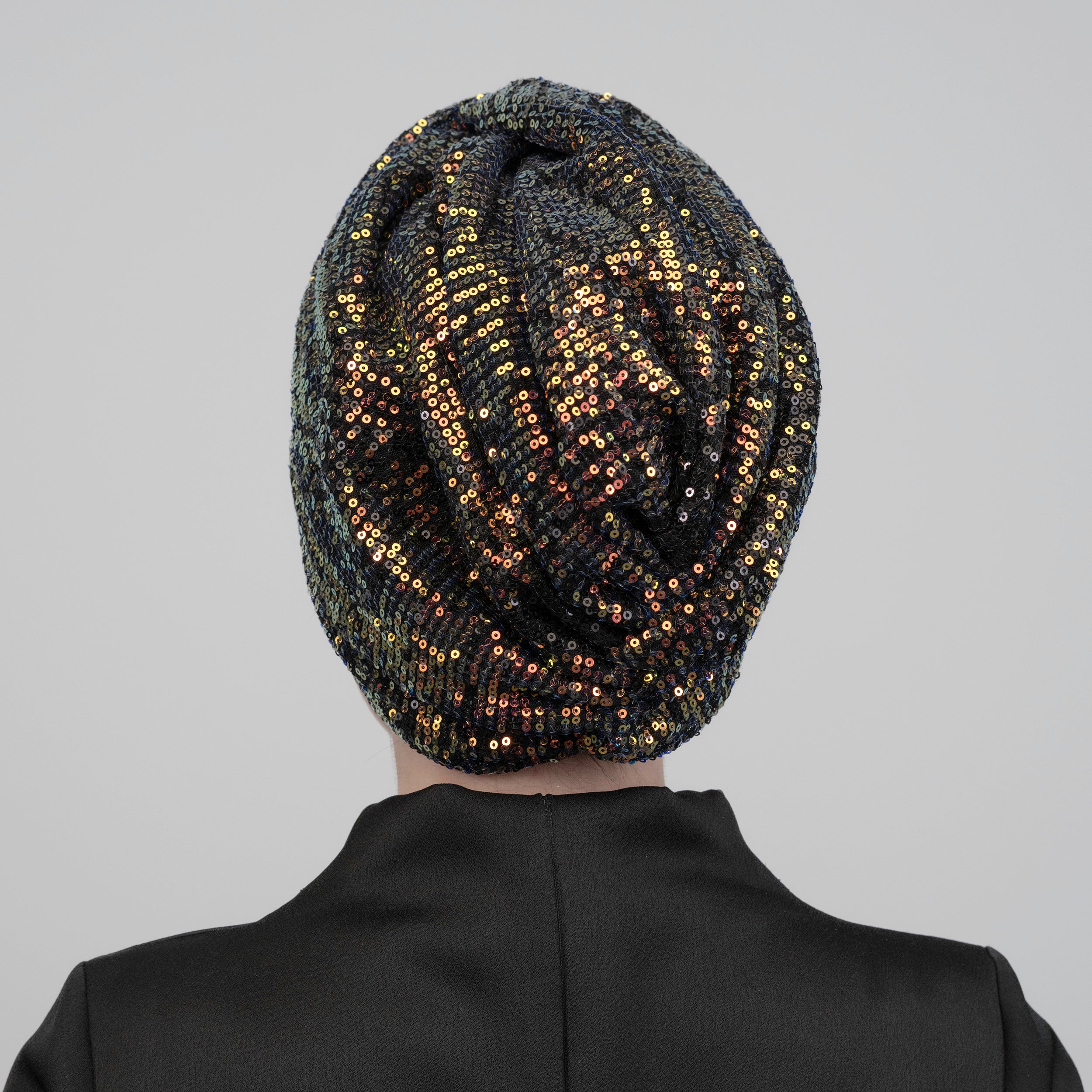 Rome Shimmer Turban - Sequin Fabric