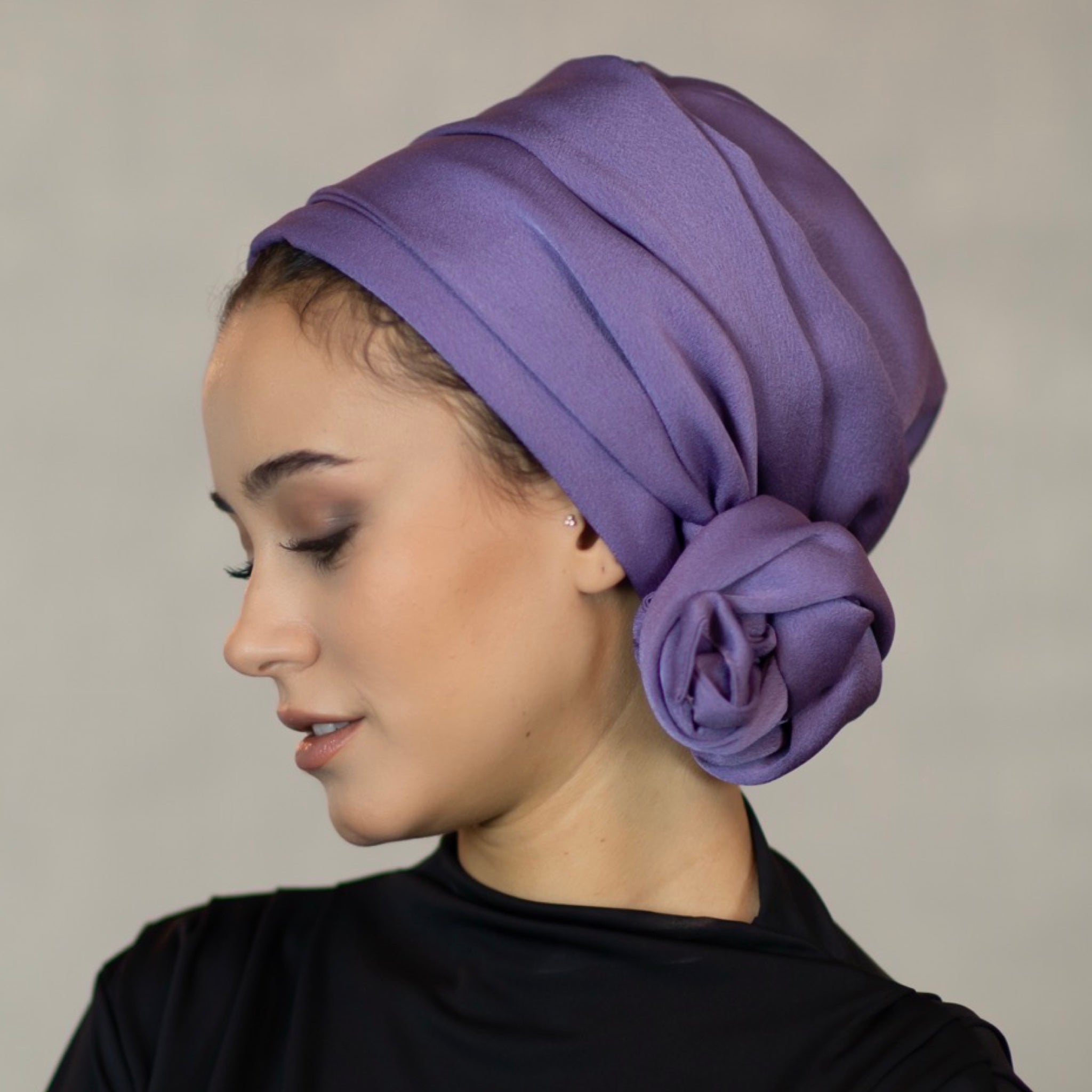 Dubai Tie Turban - Crepe Satin Fabric