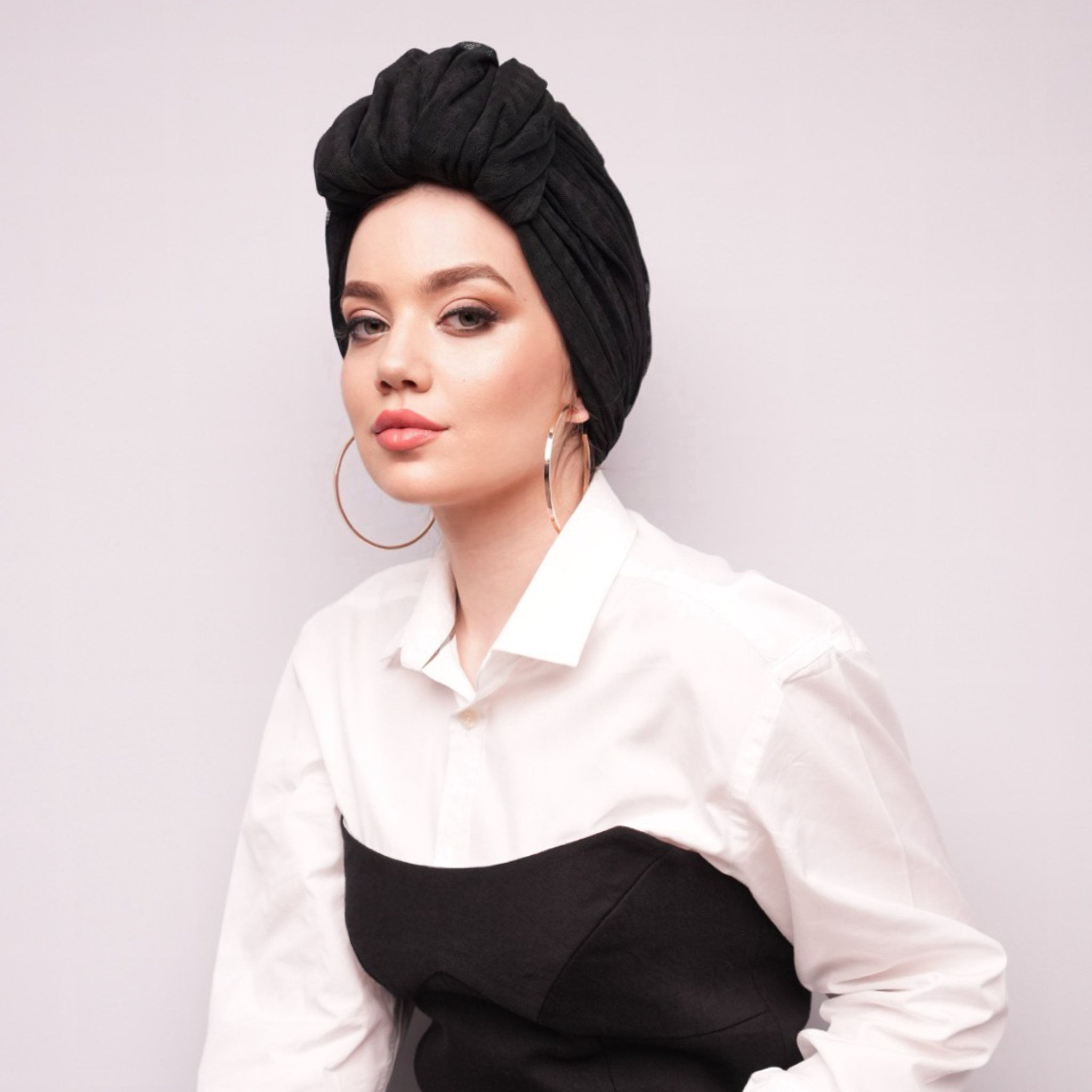 Beyrut Topuzlu Bone - File Kumaş