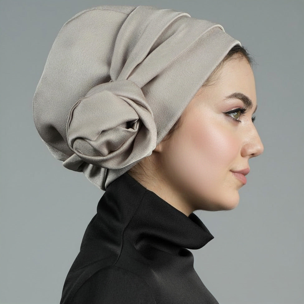 Dubai Tie Turban - Crepe Satin Fabric