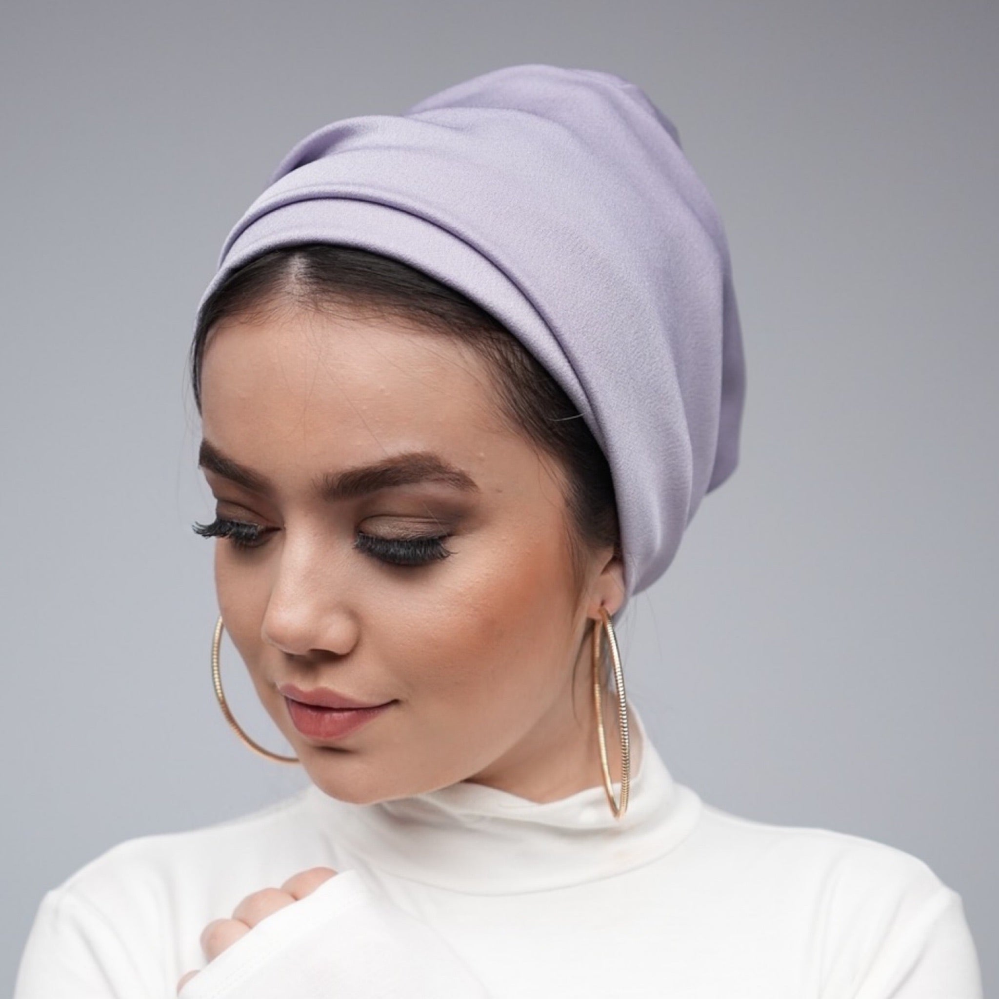 Dubai Tie Turban - Crepe Satin Fabric