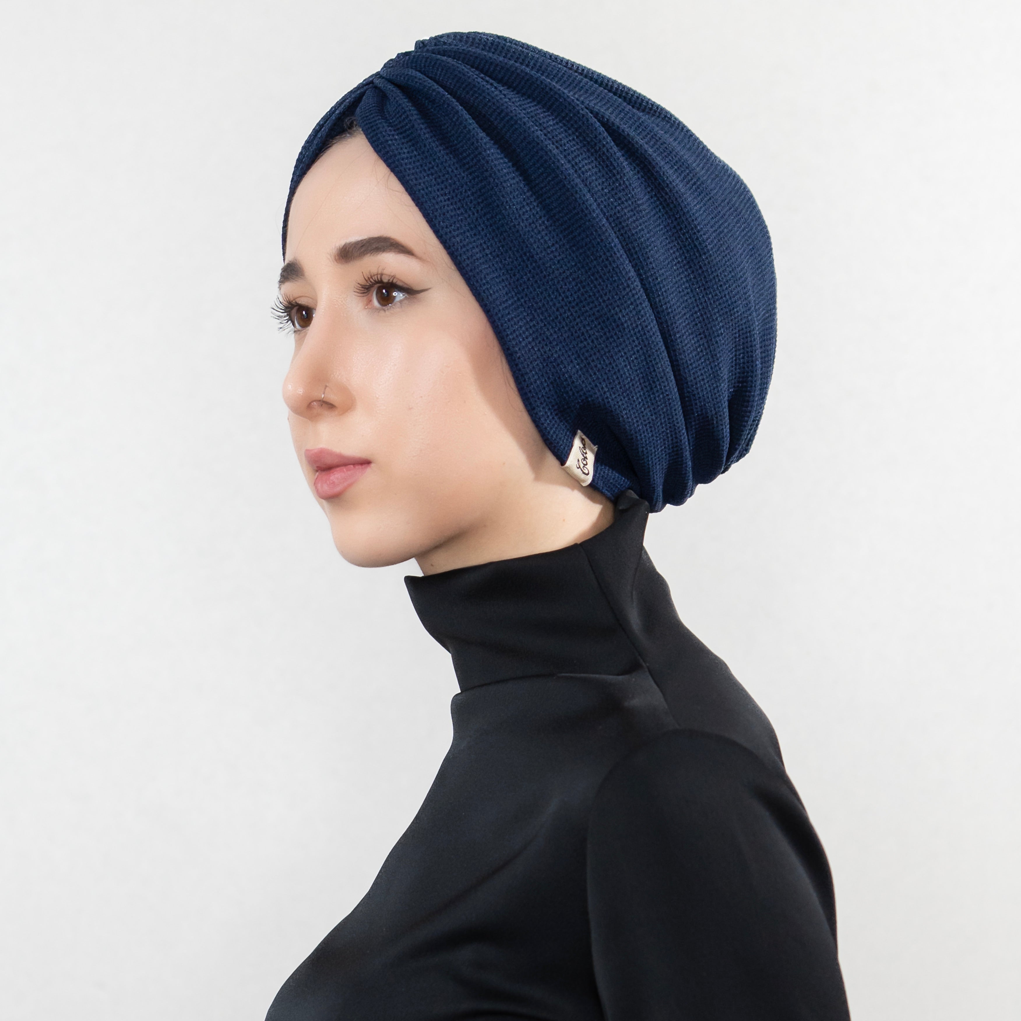 Milano Büzgülü Bone - Hafif Örme Kumaş