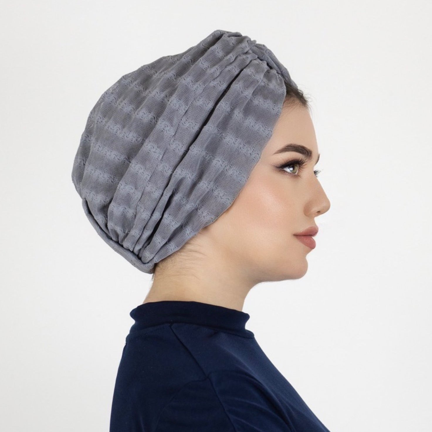 Barcelona Burgulu Bone - Dokulu Örme File Kumaş