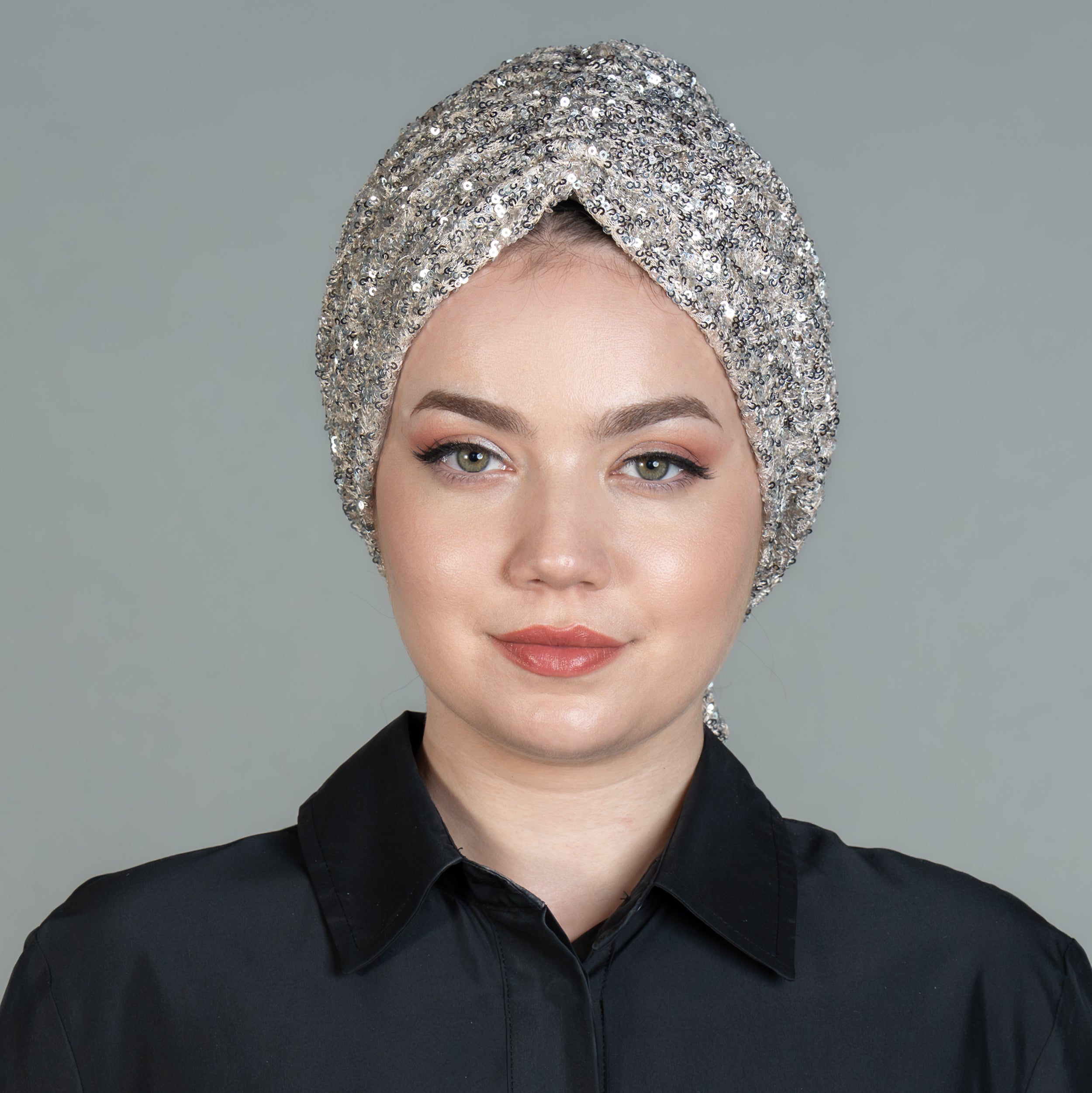Beirut Bun Turban - Sequin-Embellished
