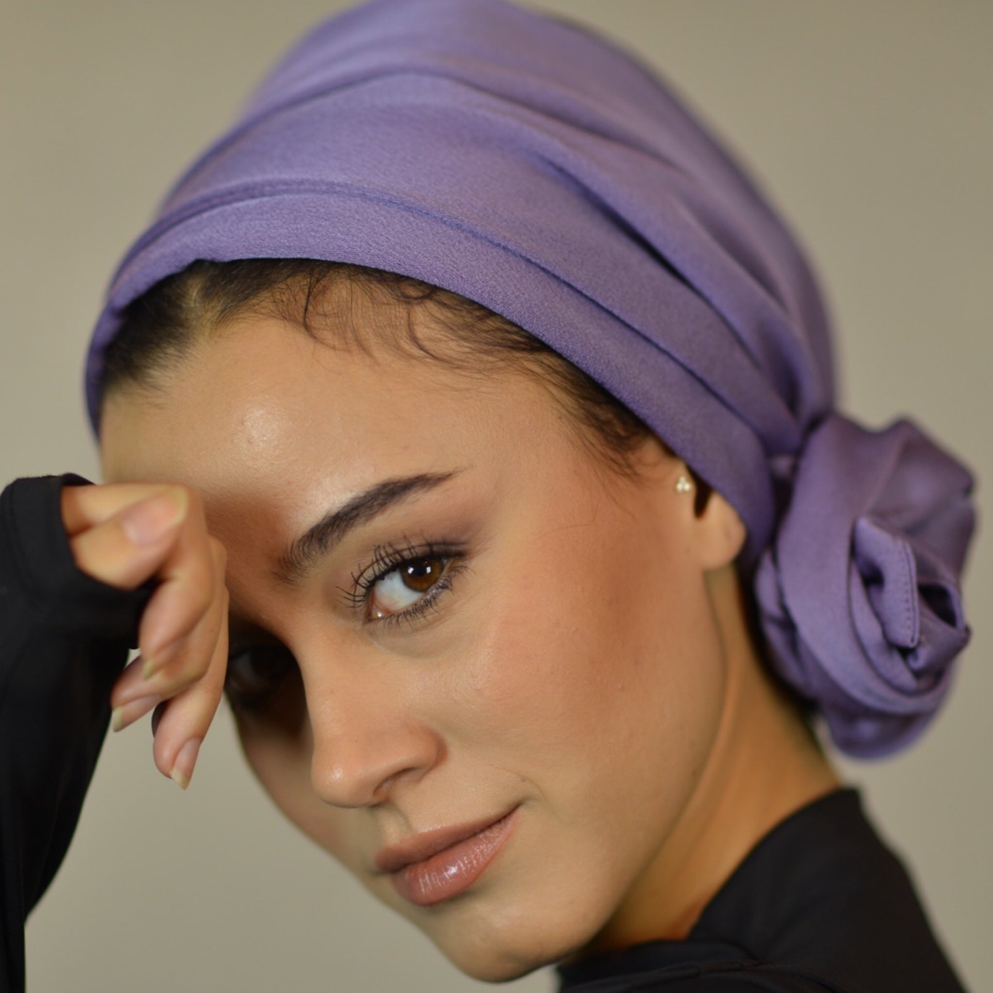 Dubai Tie Turban - Crepe Satin Fabric