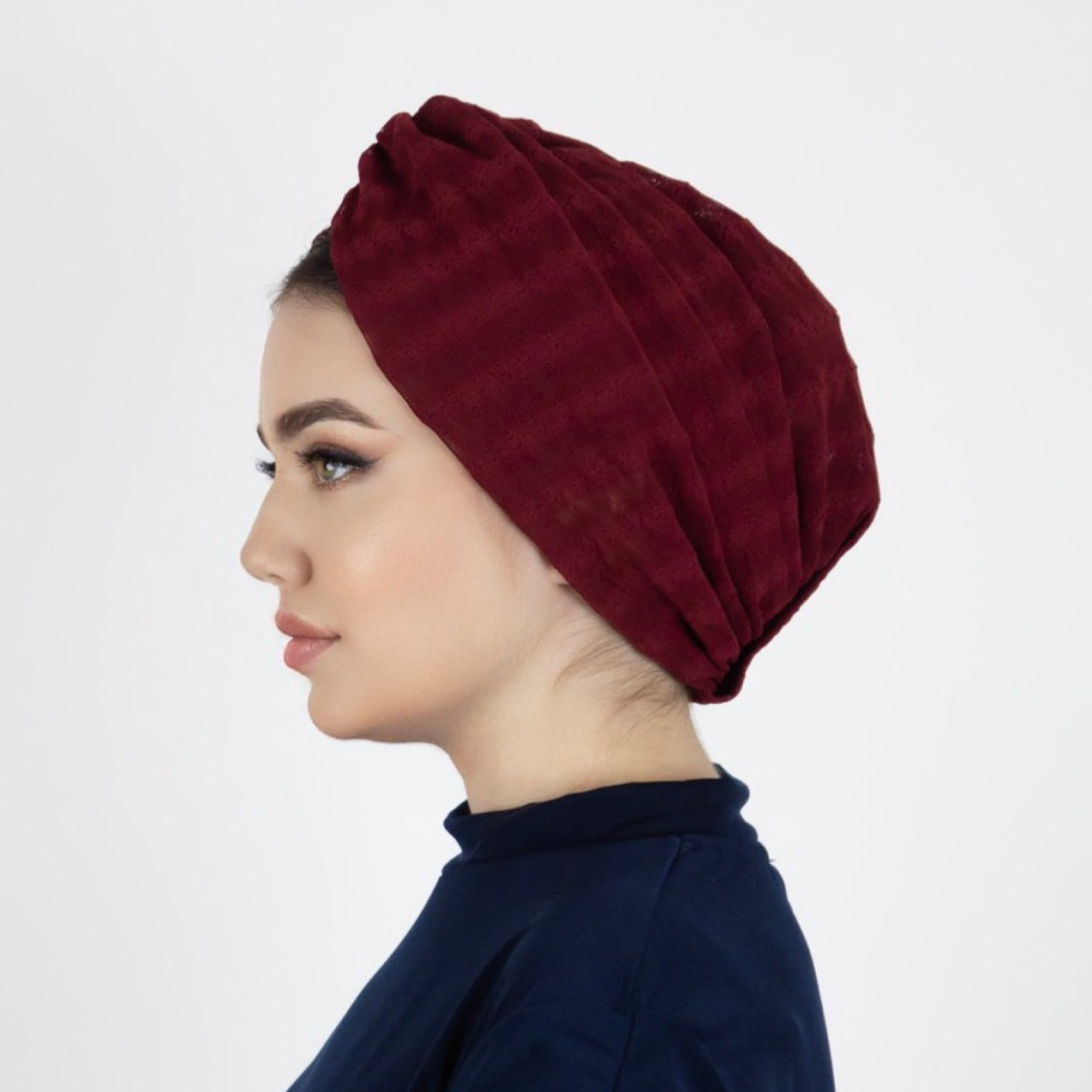 Barcelona Burgulu Bone - Dokulu Örme File Kumaş