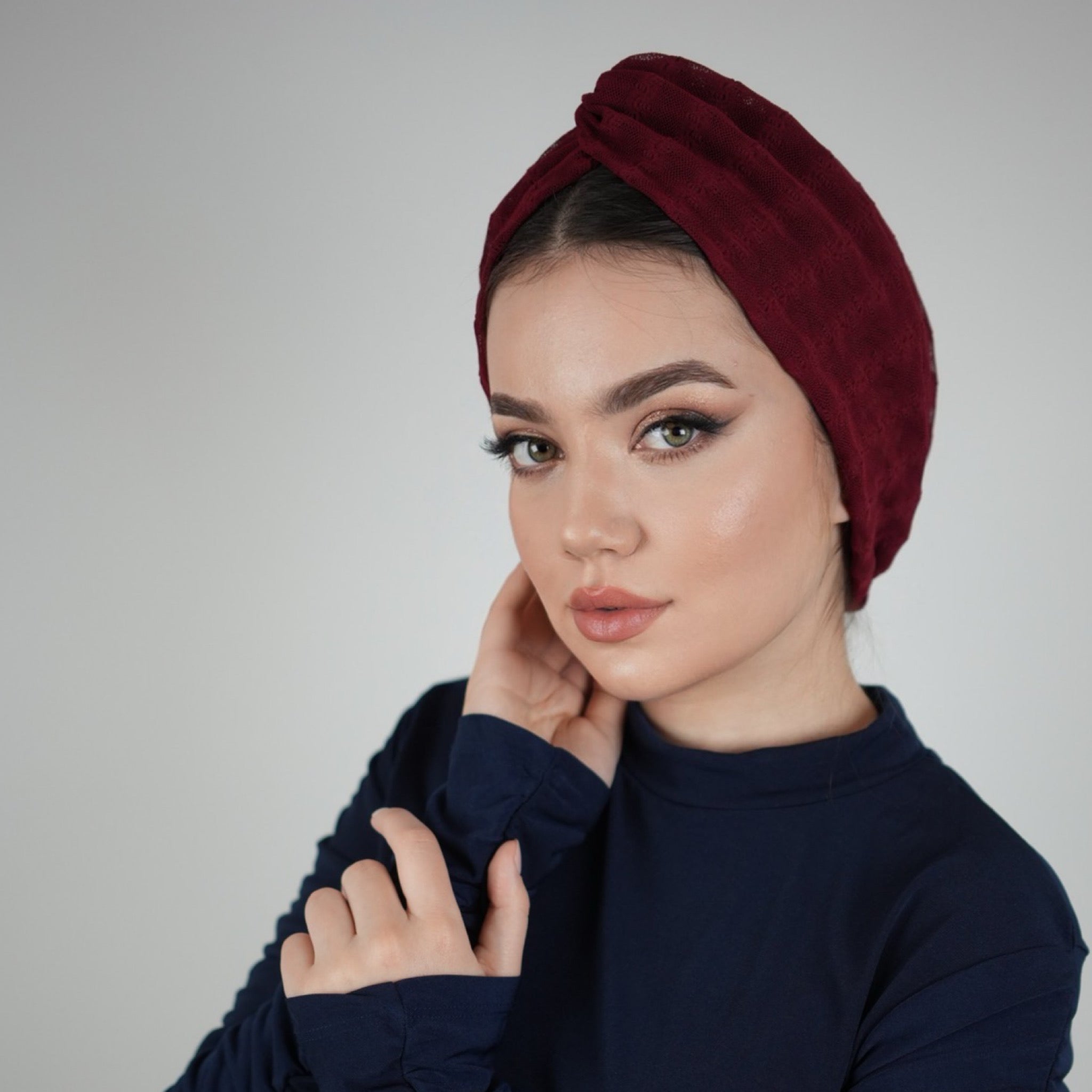 Barcelona Burgulu Bone - Dokulu Örme Kumaş