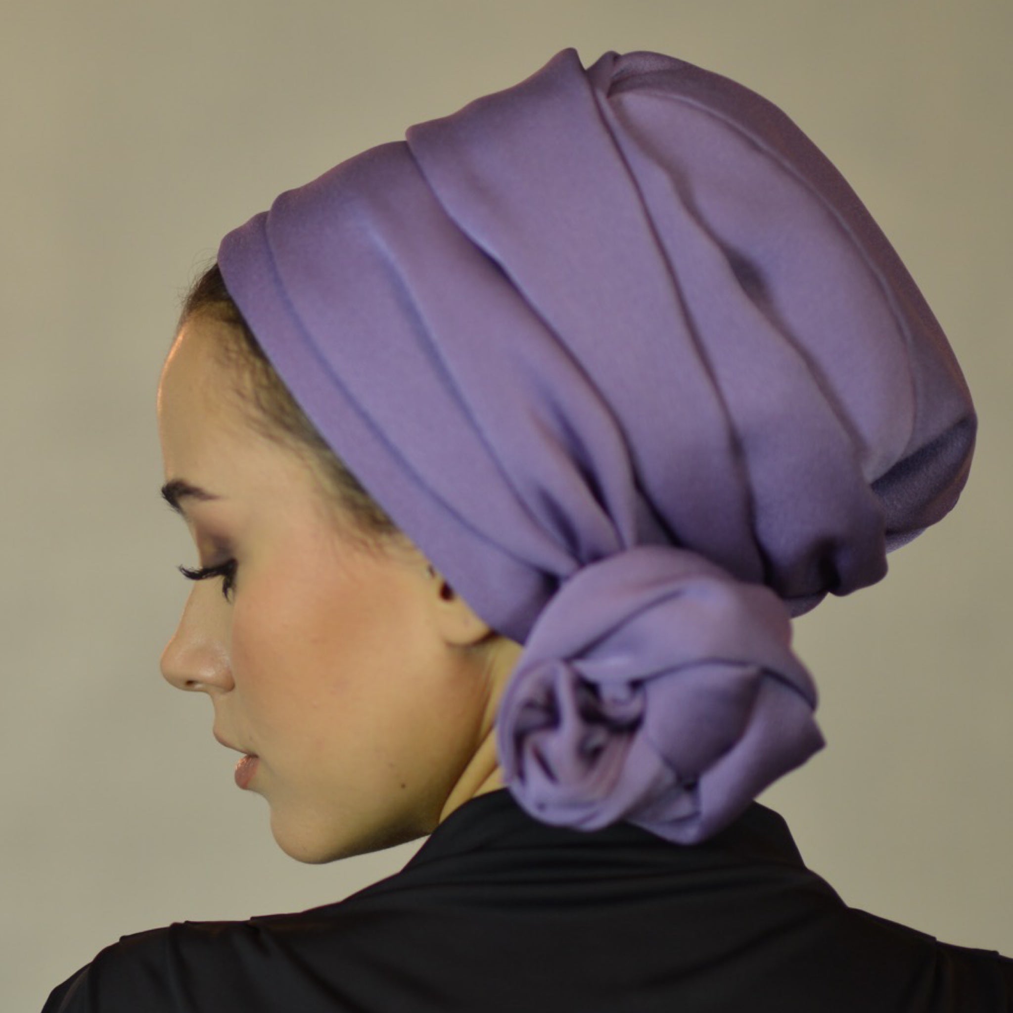 Dubai Tie Turban - Crepe Satin Fabric