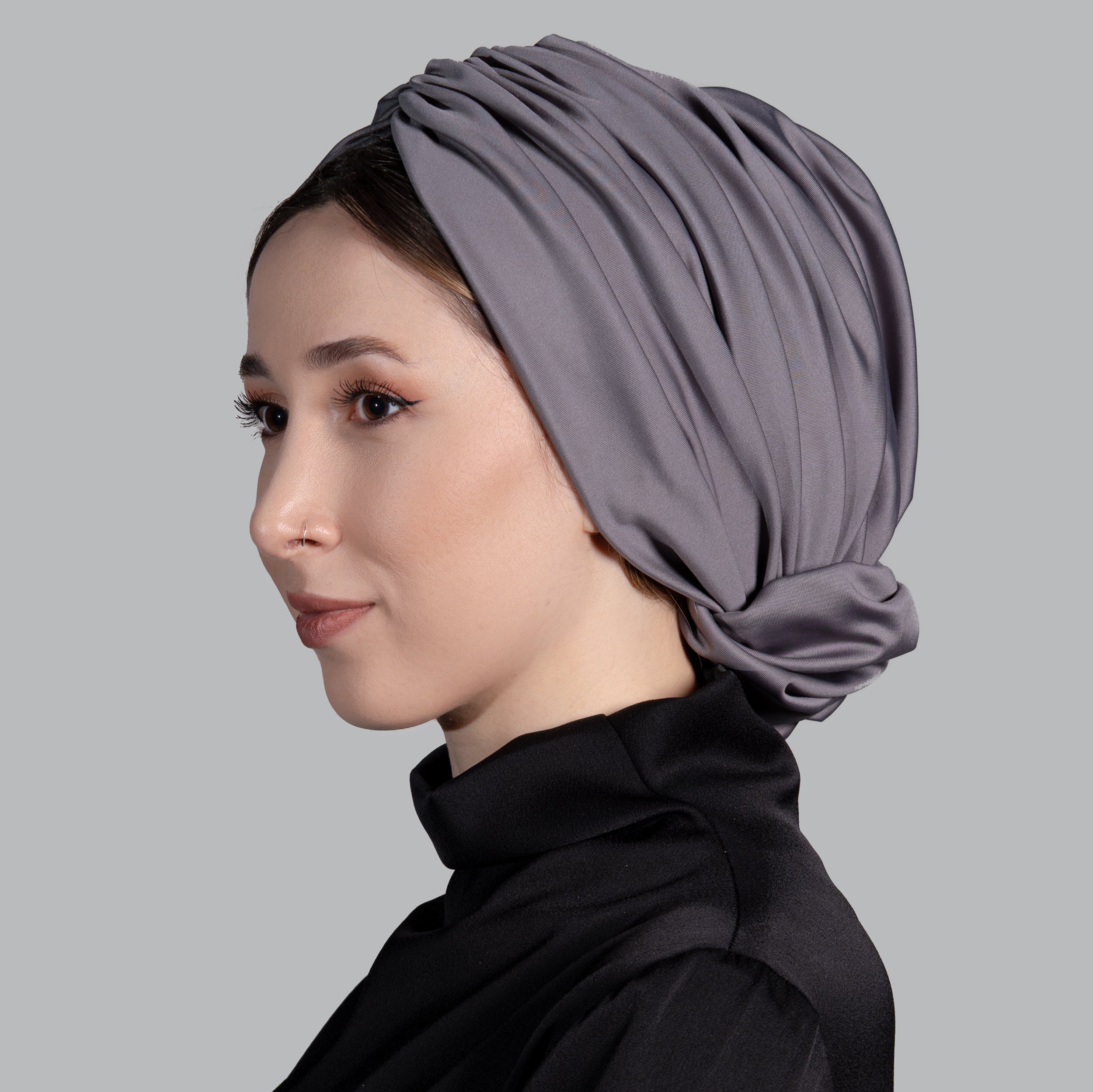 Esra Tokelli Cotton Lined Gathered Bonnet - Jersey Fabric - Red Color - BitterColors