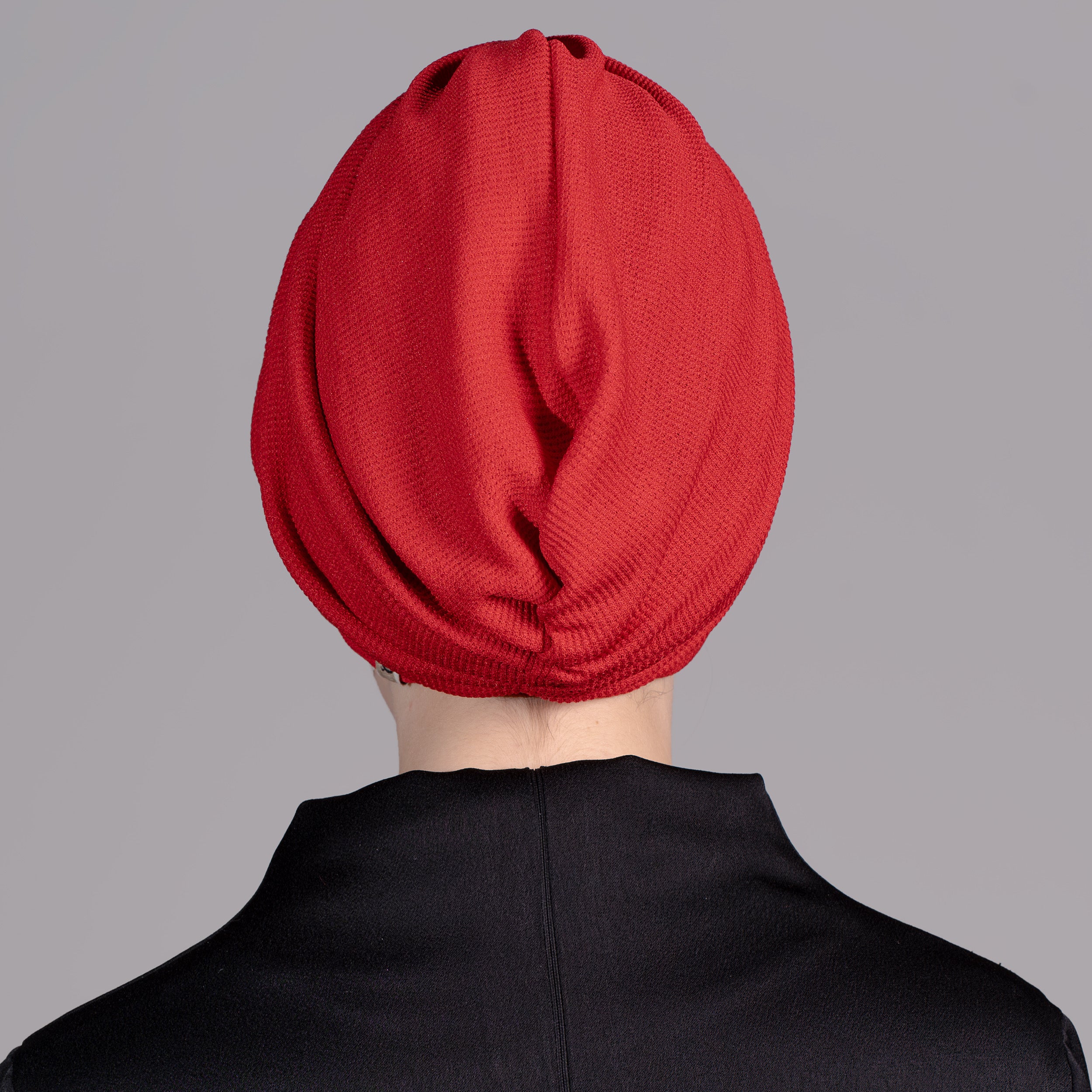 Milano Büzgülü Bone - Hafif Örme Kumaş