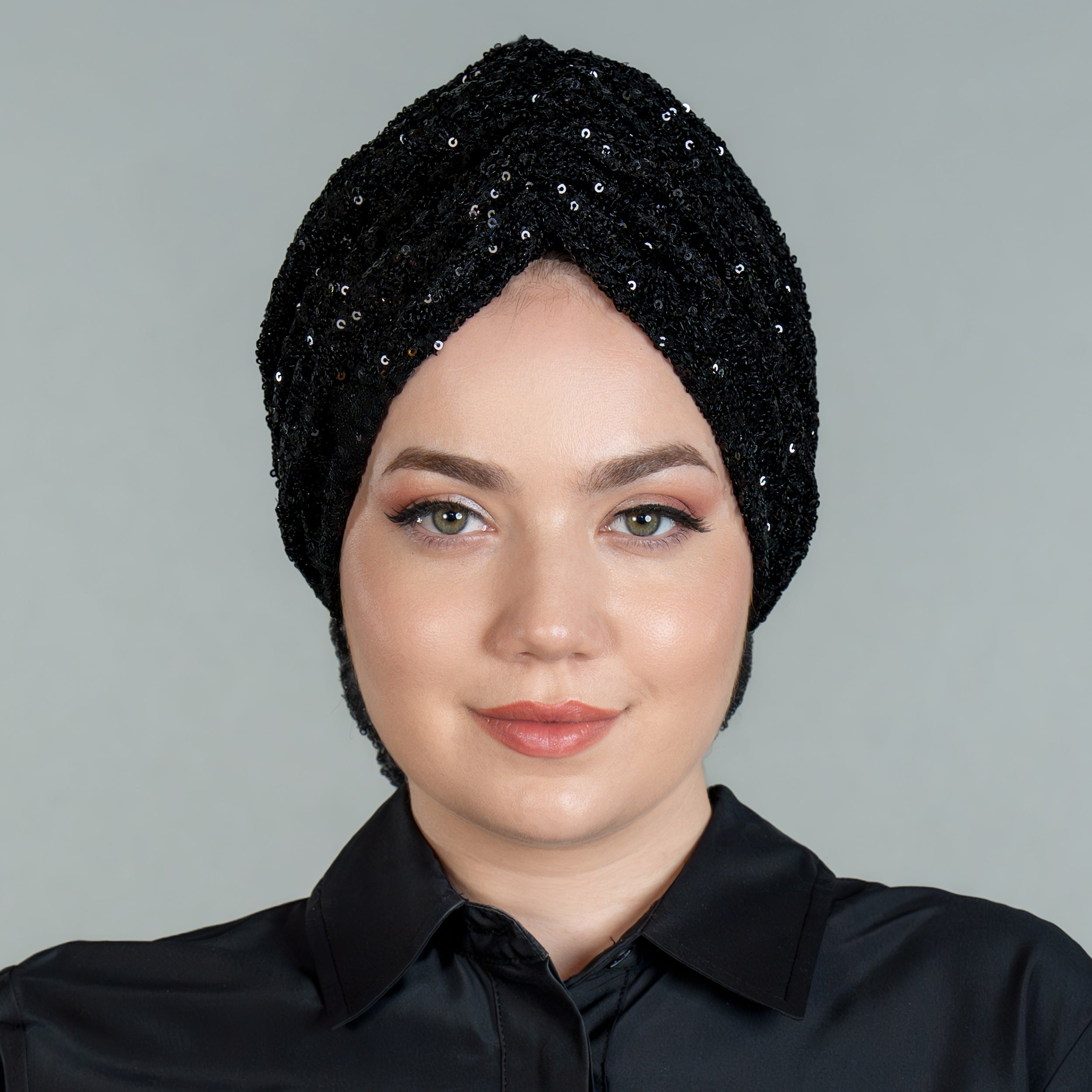 Beirut Bun Turban - Sequin-Embellished