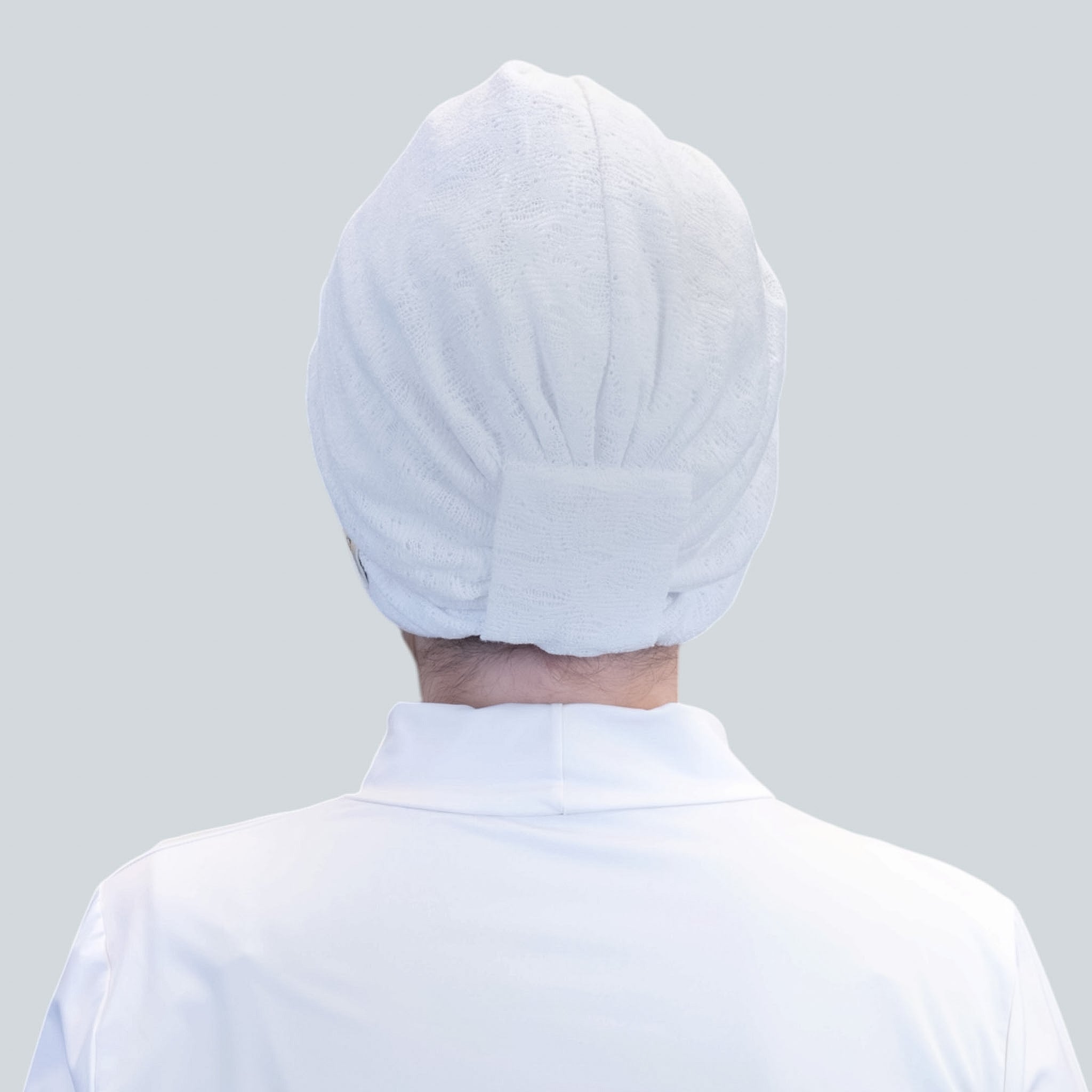 Twisted Knit Bonnet - Stretchy Tricot Fabric - Anthracite Color - BitterColors