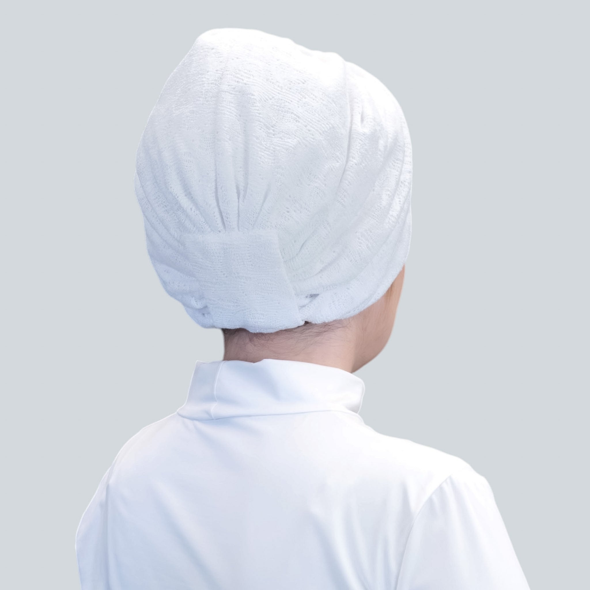 Twisted Knit Bonnet - Stretchy Tricot Fabric - Anthracite Color - BitterColors