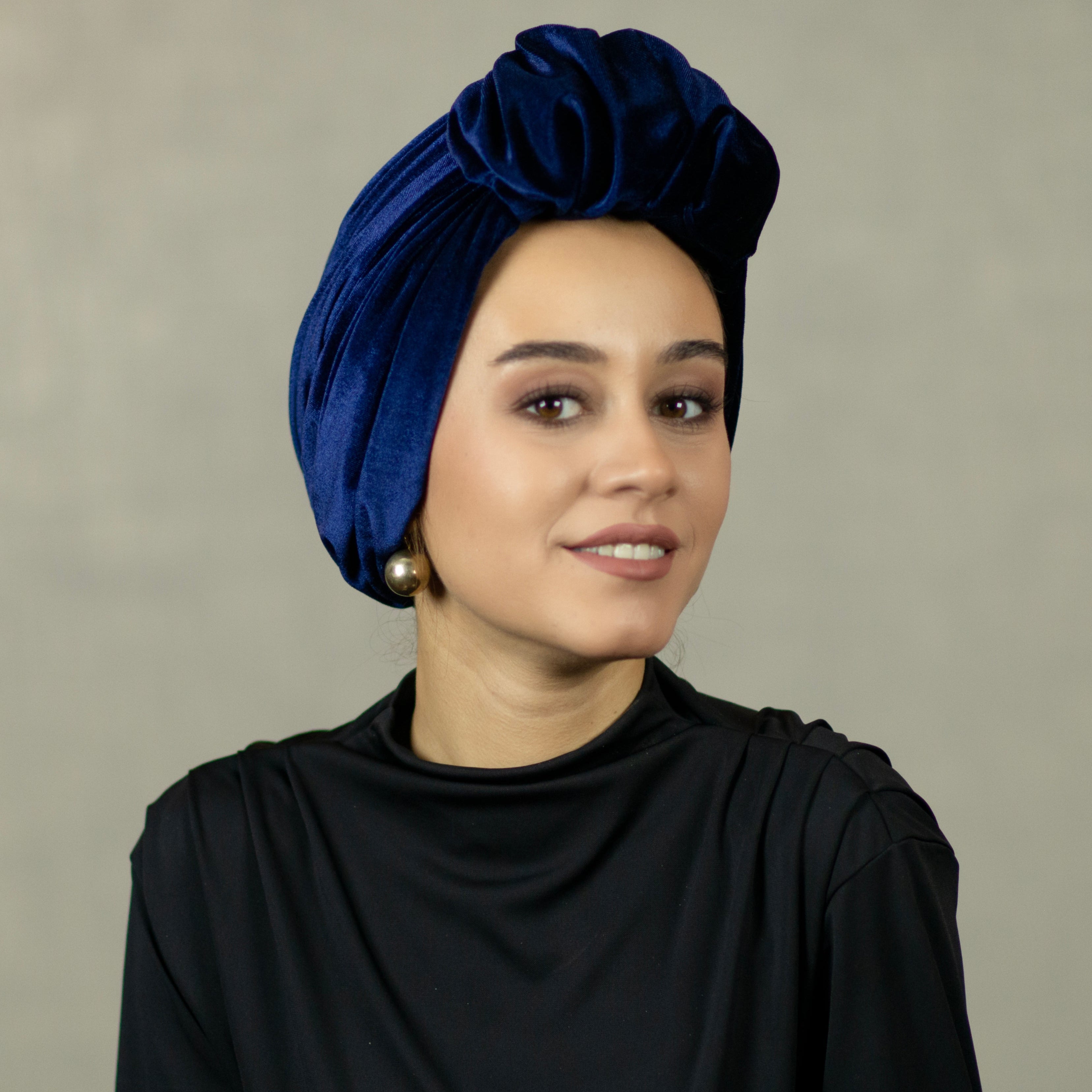Beirut Bun Turban - Velvet Fabric