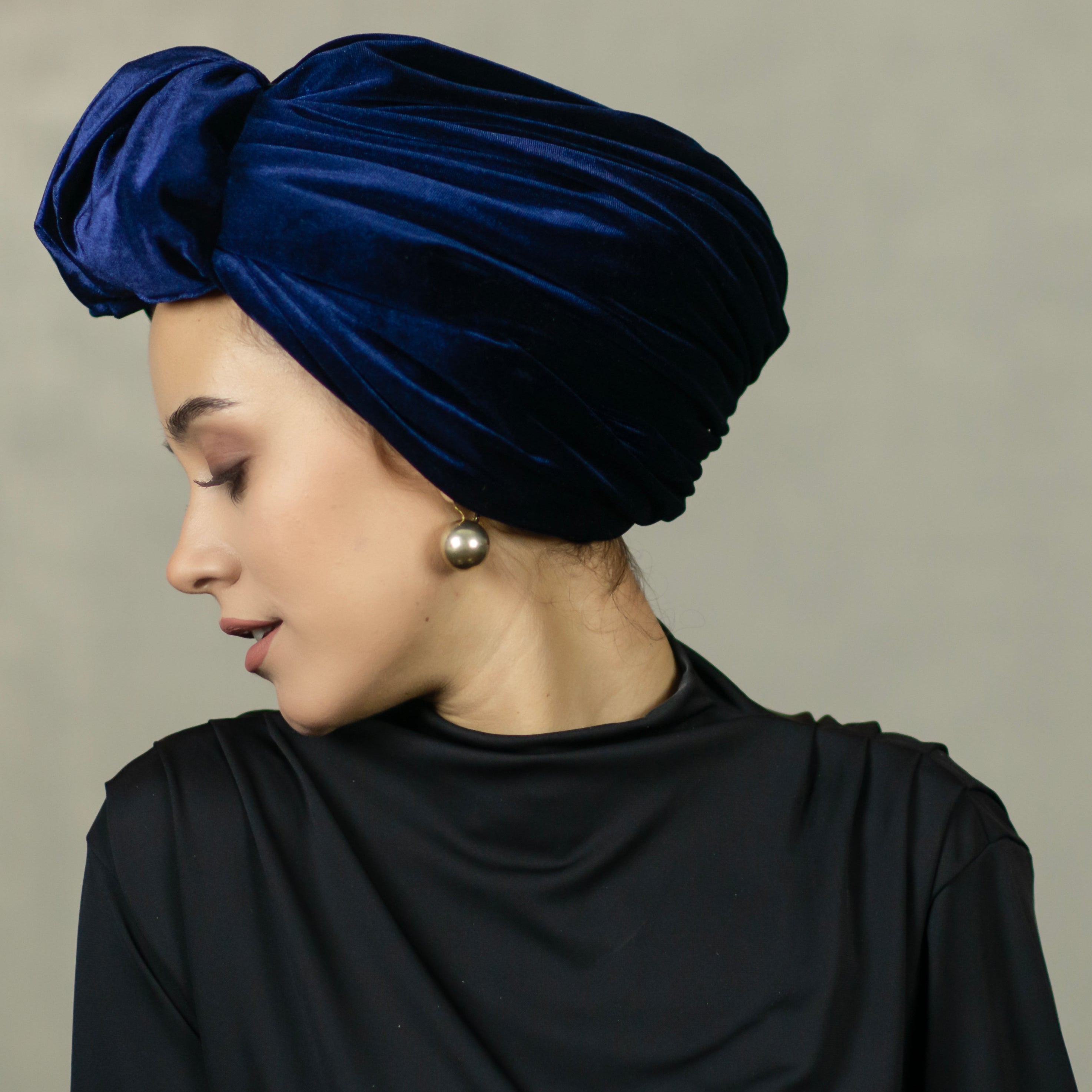Beirut Bun Turban - Velvet Fabric