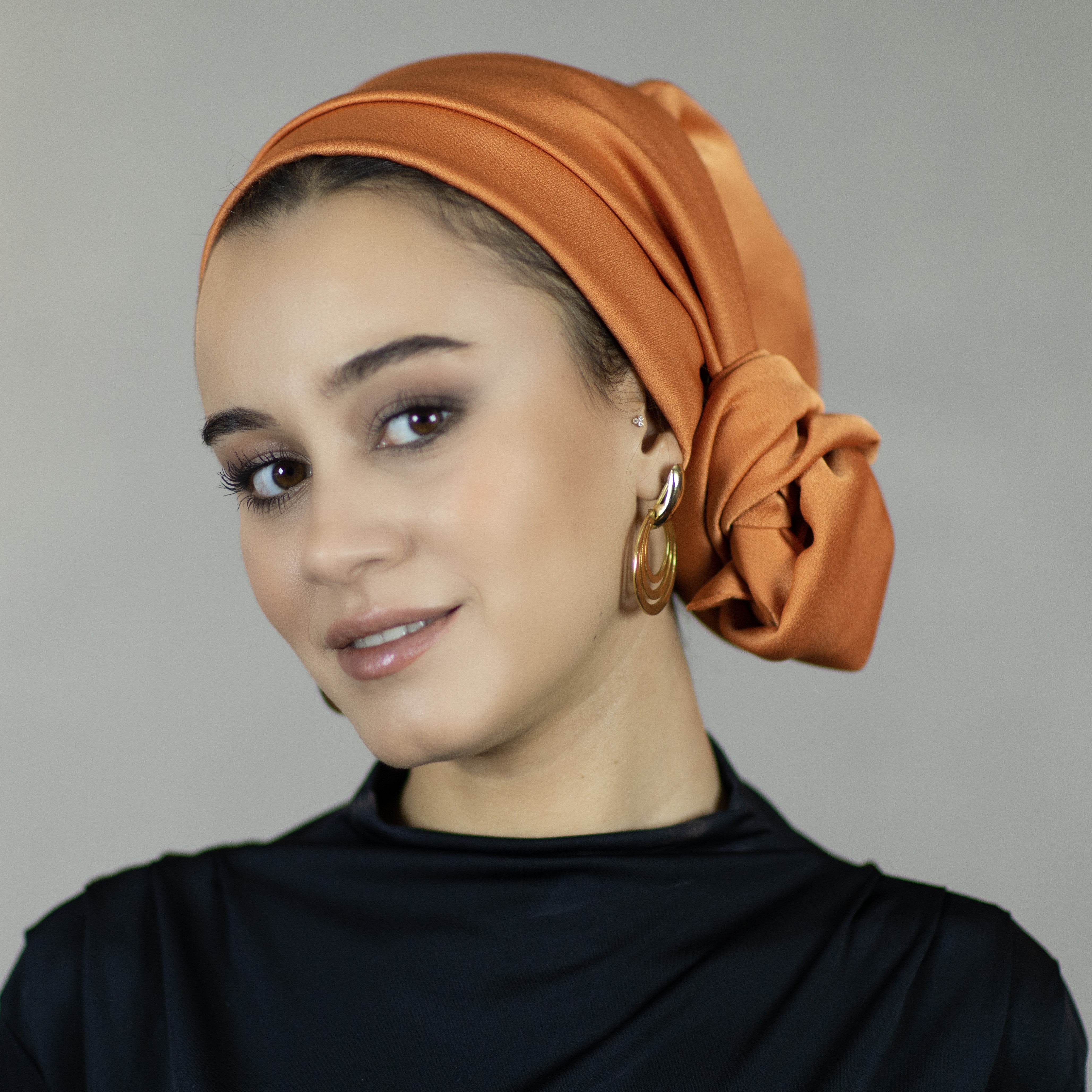 Dubai Tie Turban - Crepe Satin Fabric