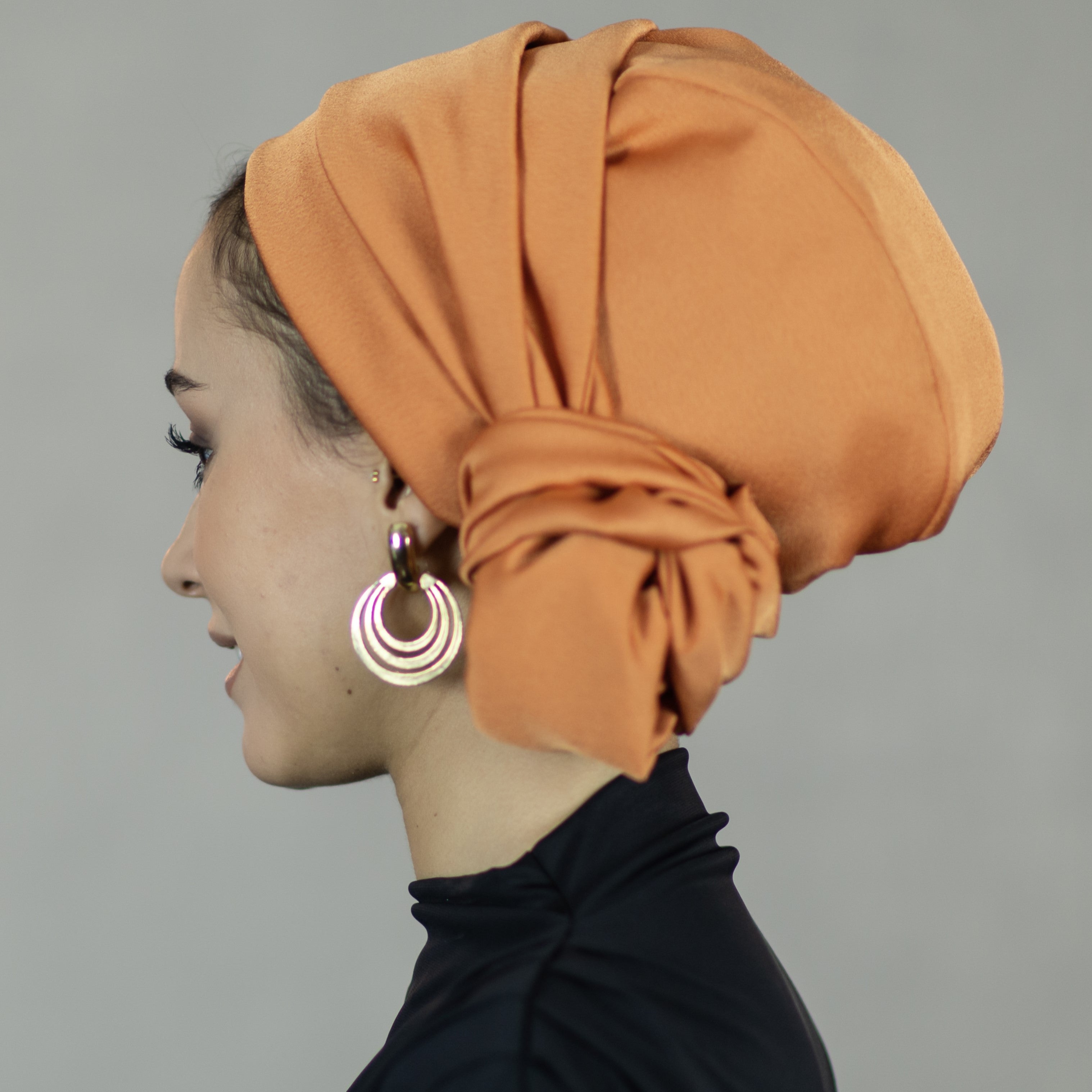 Dubai Tie Turban - Crepe Satin Fabric