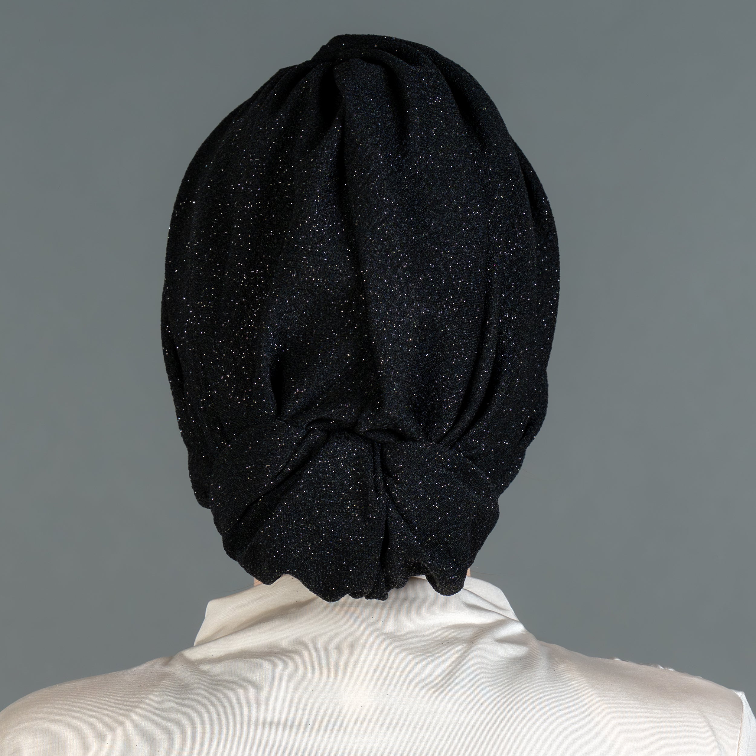 Beirut Everyday Elegant Bun Turban - Glitter Fabric