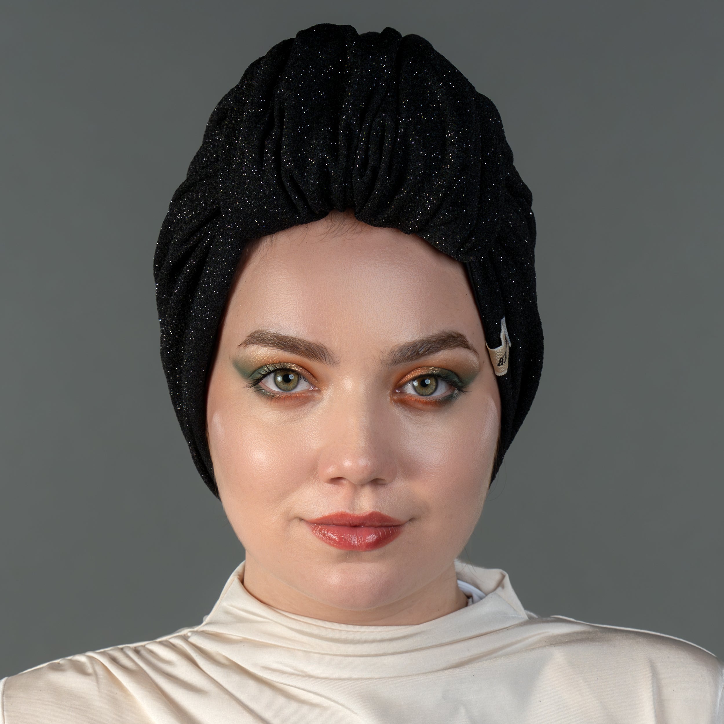 Beirut Everyday Elegant Bun Turban - Glitter Fabric