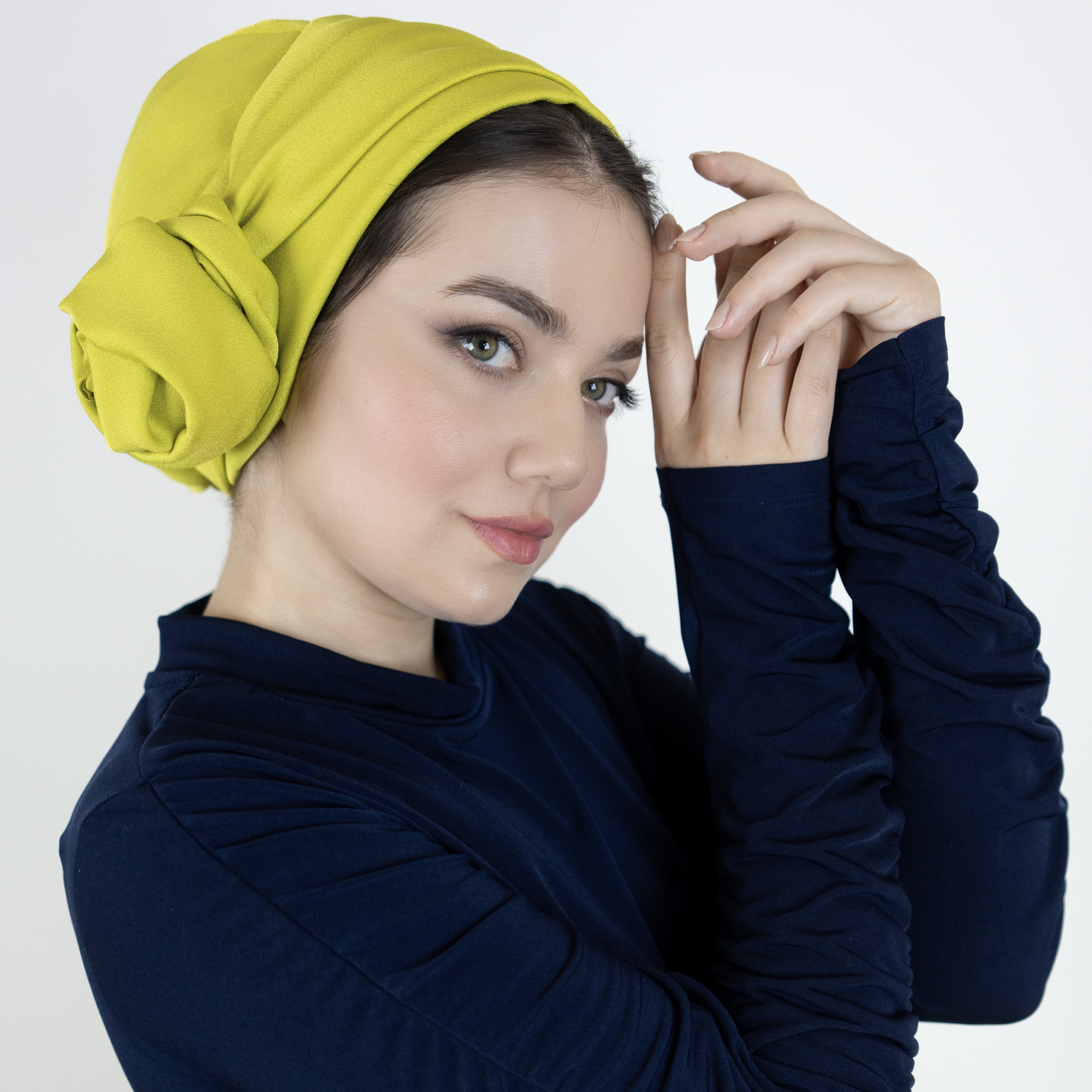 Dubai Tie Turban - Crepe Satin Fabric