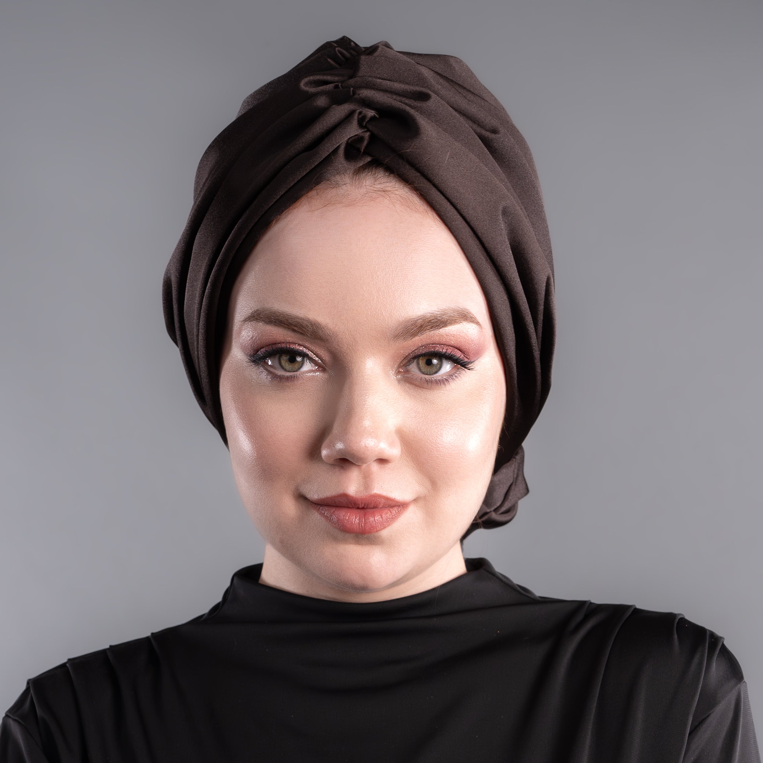 Beyrut Topuzlu Bone - Saten Kumaş