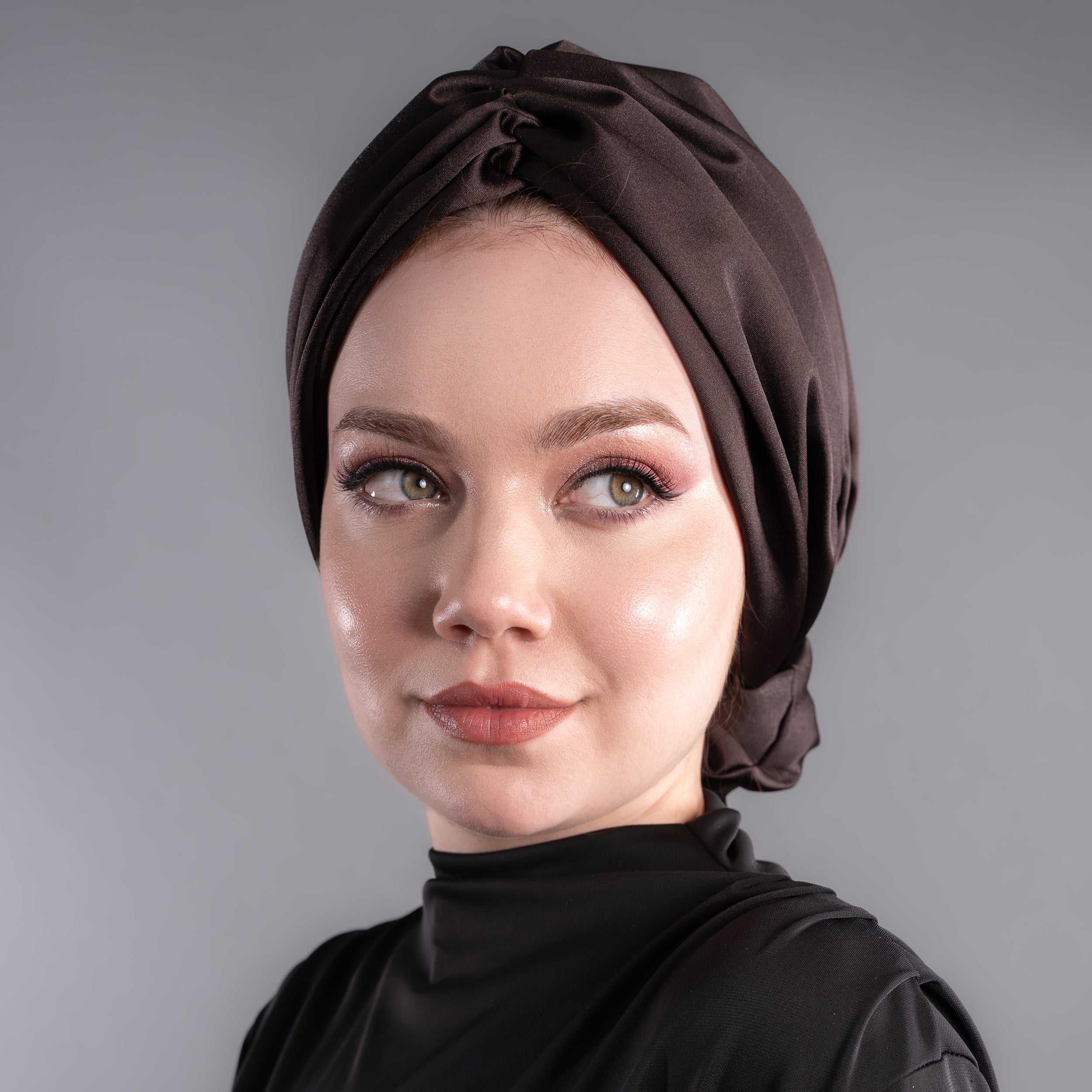 Beyrut Topuzlu Bone - Saten Kumaş