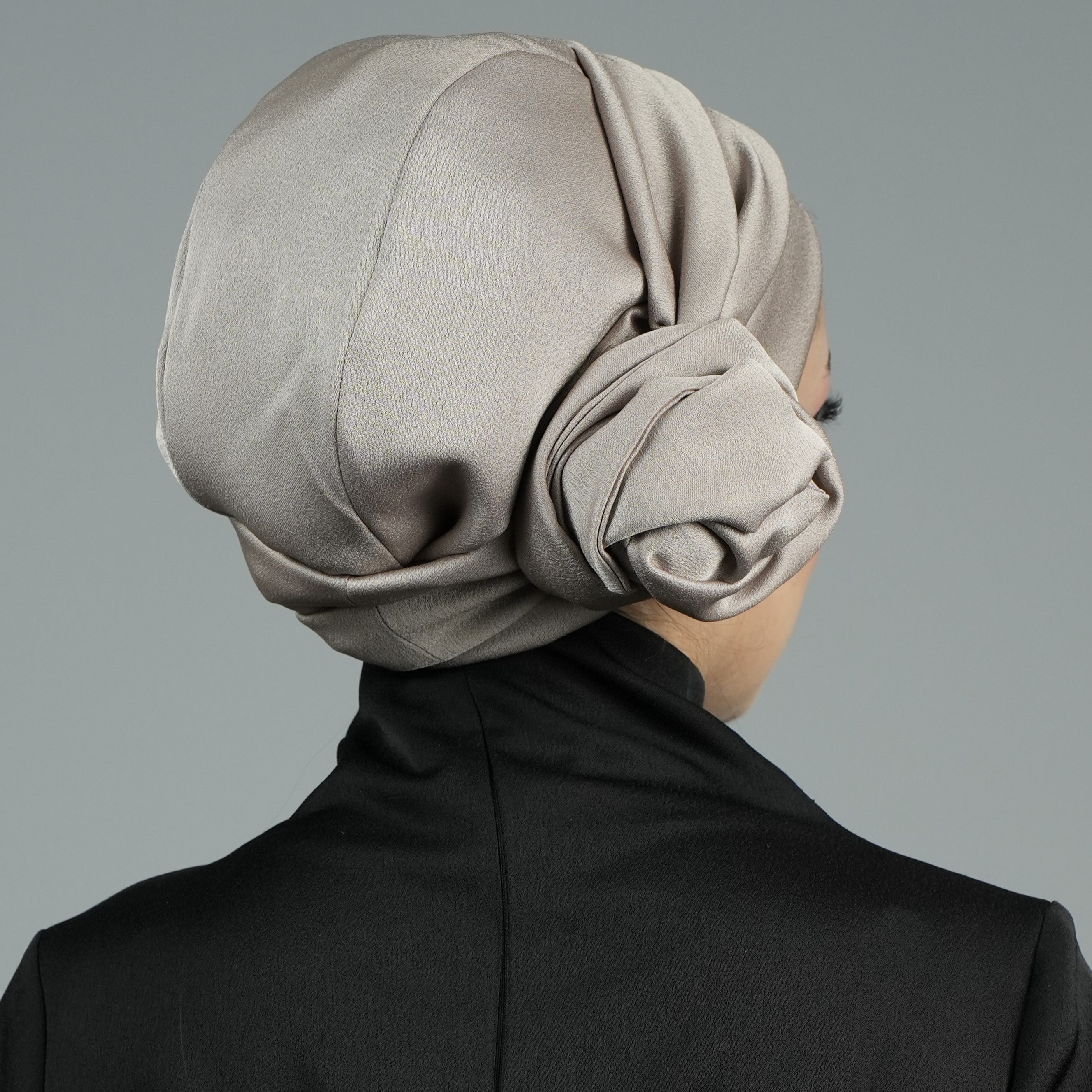 Dubai Tie Turban - Crepe Satin Fabric