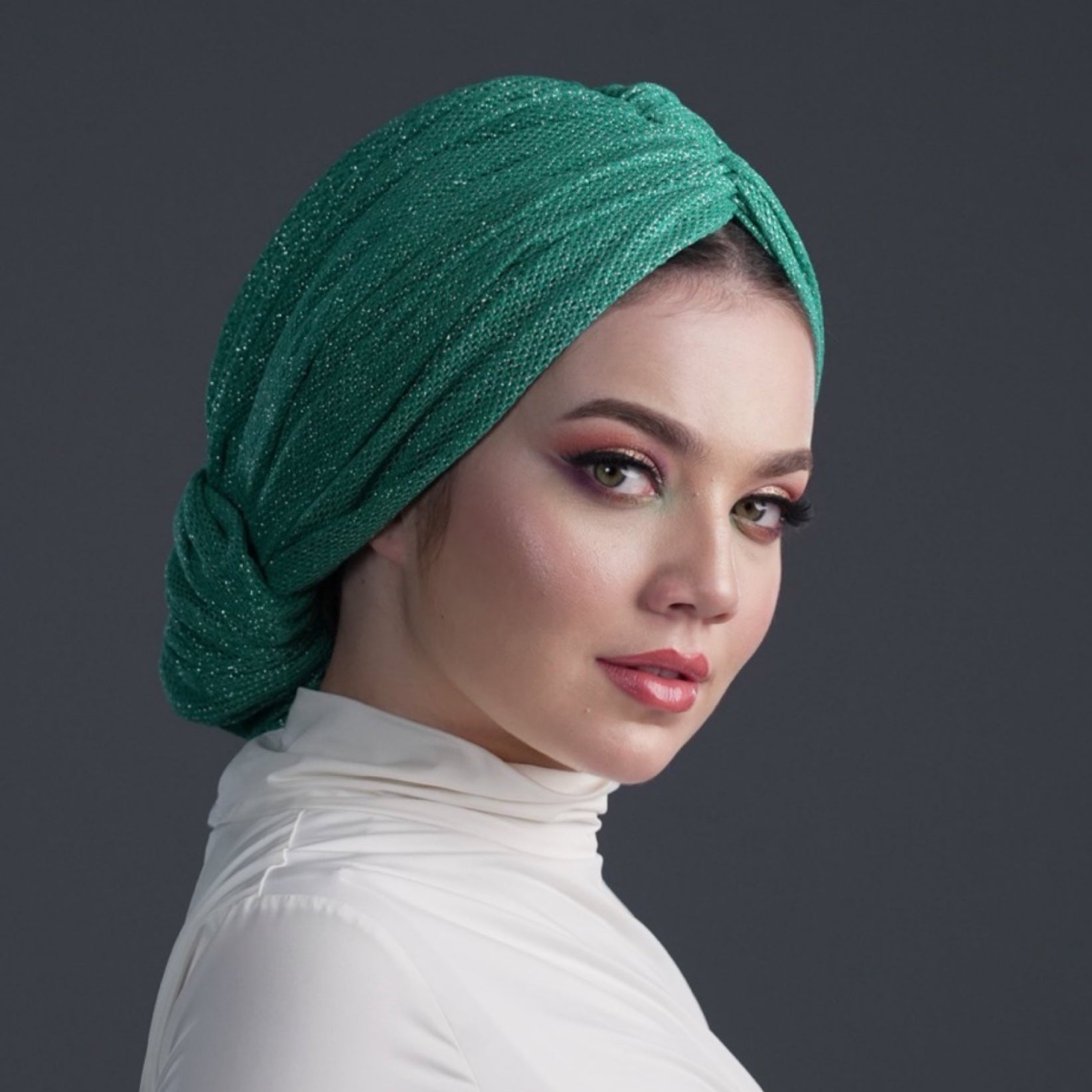 Beirut Bun Turban - Glitter Fabric