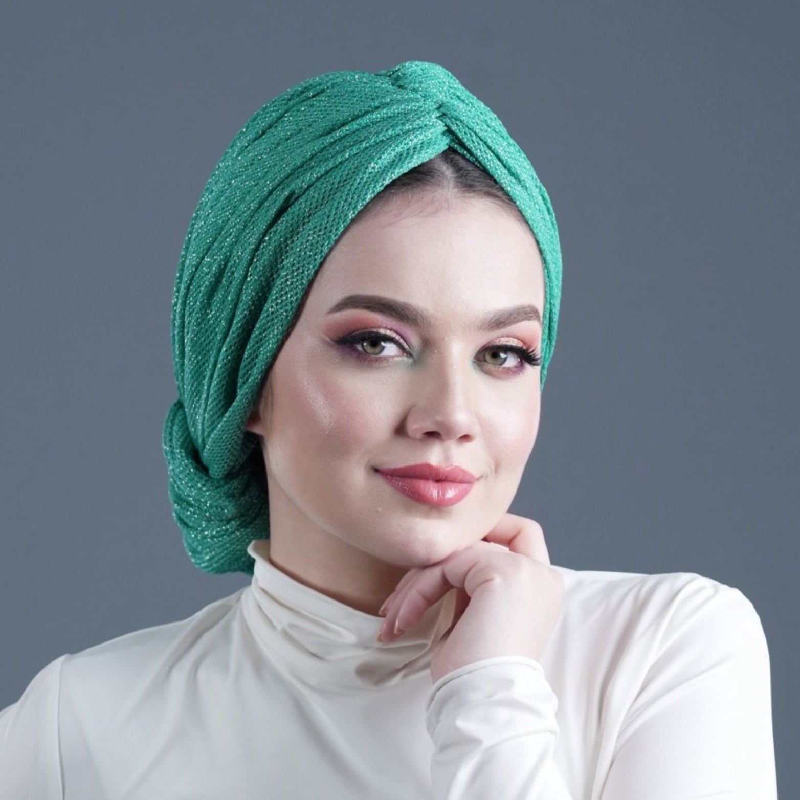 Beirut Bun Turban - Glitter Fabric