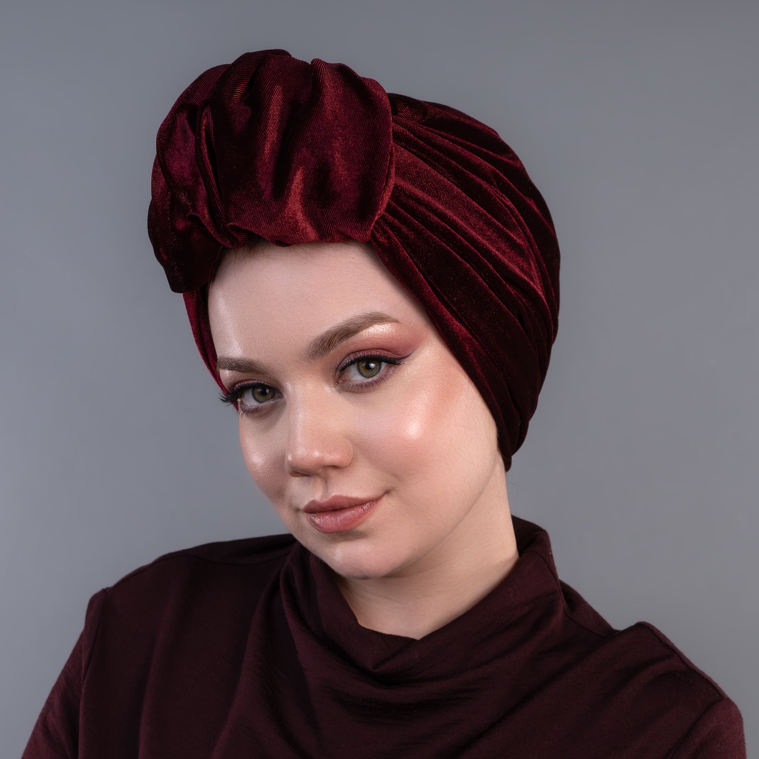 Beirut Bun Turban - Velvet Fabric