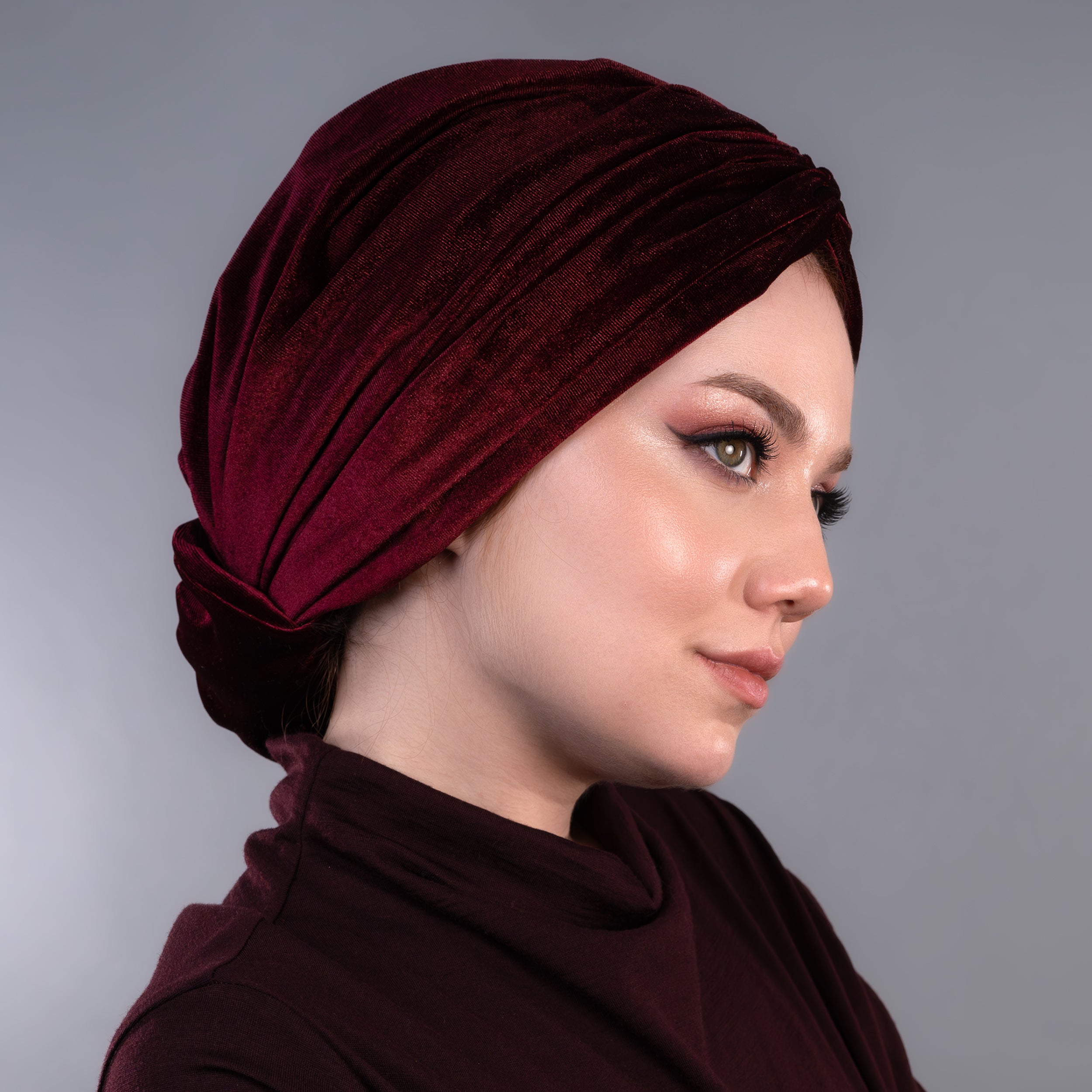 Beirut Bun Turban - Velvet Fabric