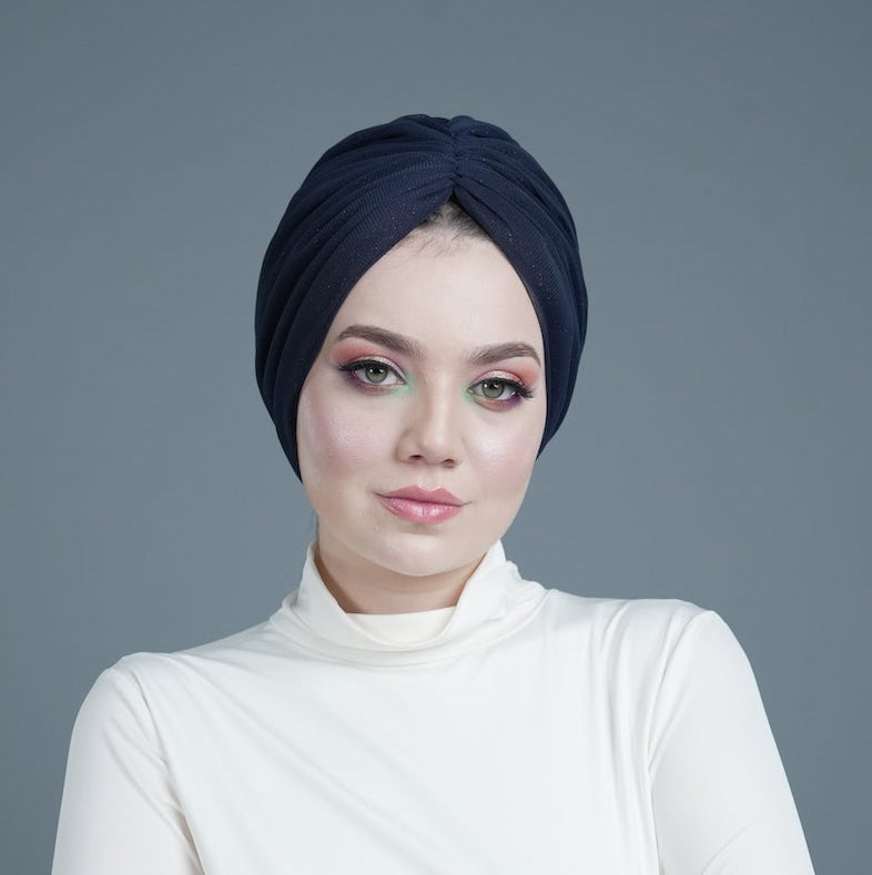 Dark Blue (Bitter Honeycomb) with Pleats