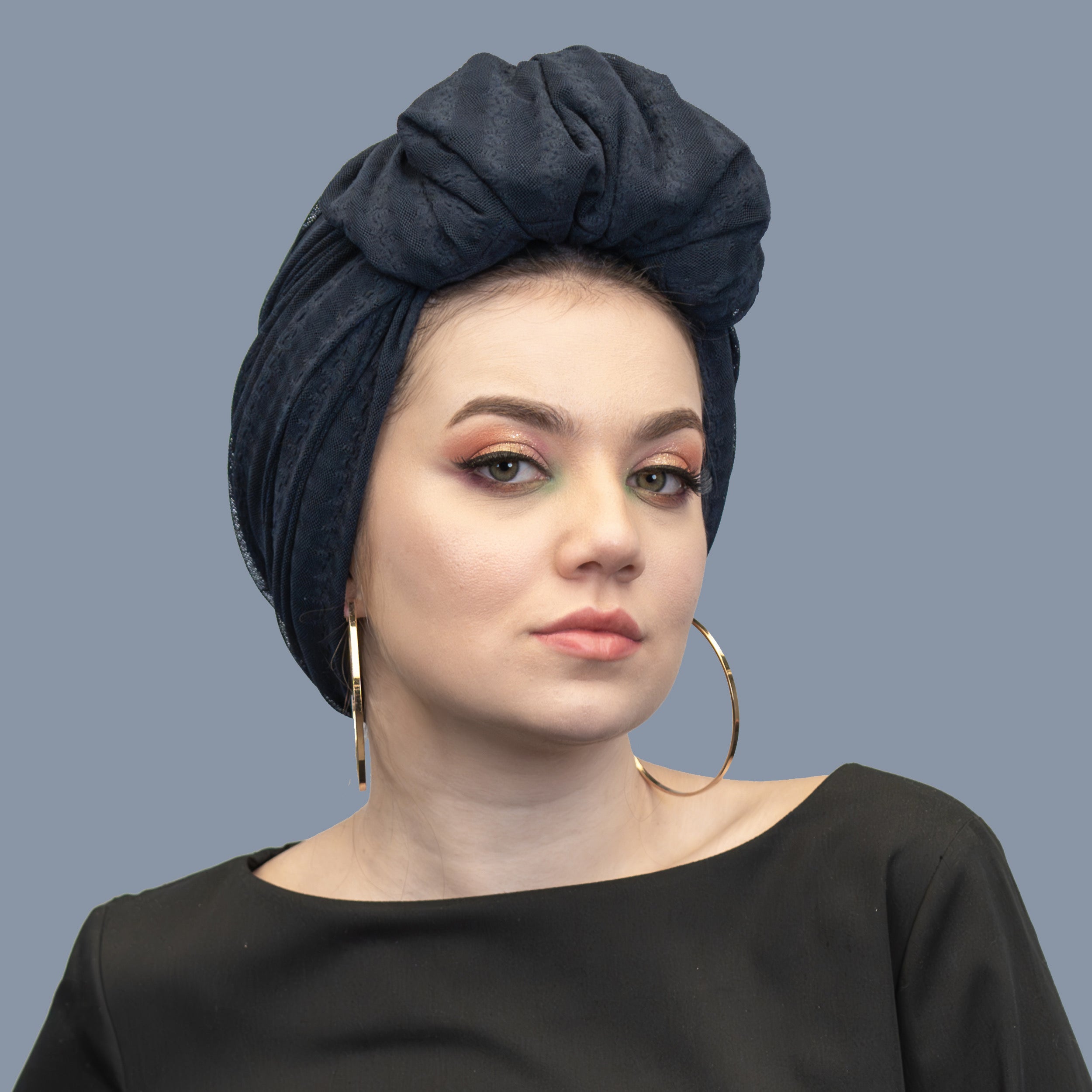 Beyrut Topuzlu Bone - File Kumaş