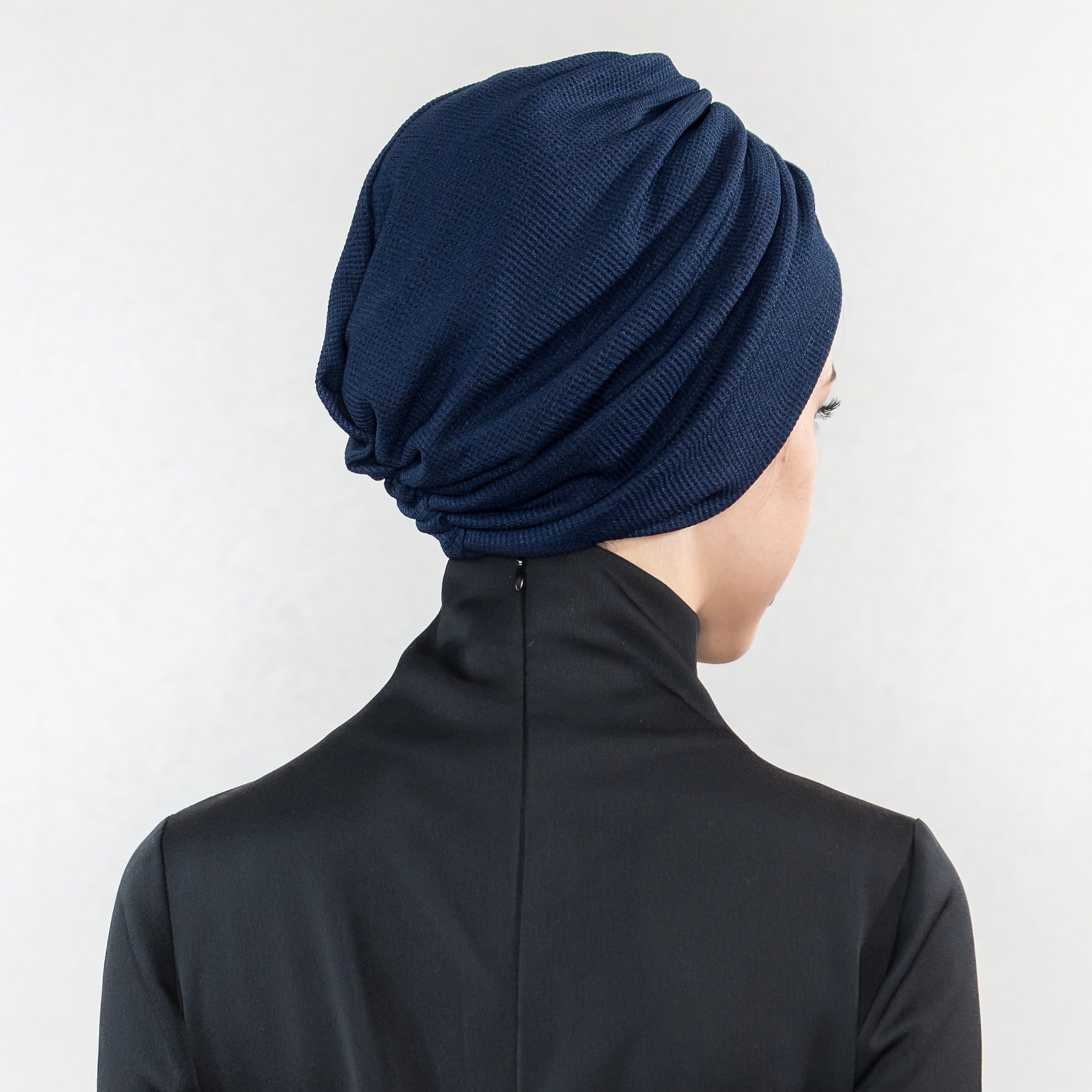 Milano Büzgülü Bone - Hafif Örme Kumaş