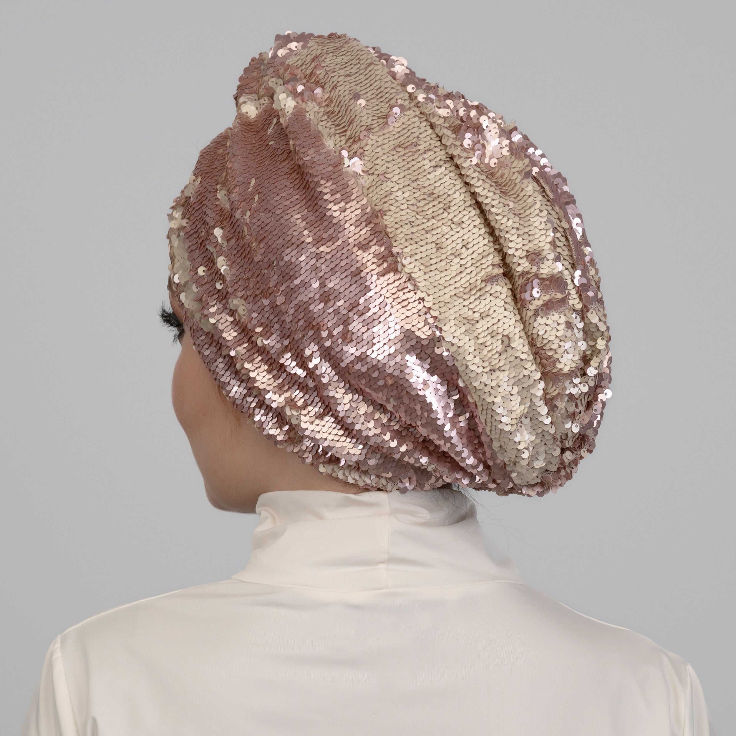 Roma Sequin Bonnet - Stretch Fabric - Lined - Multicolored - Bitter Colors
