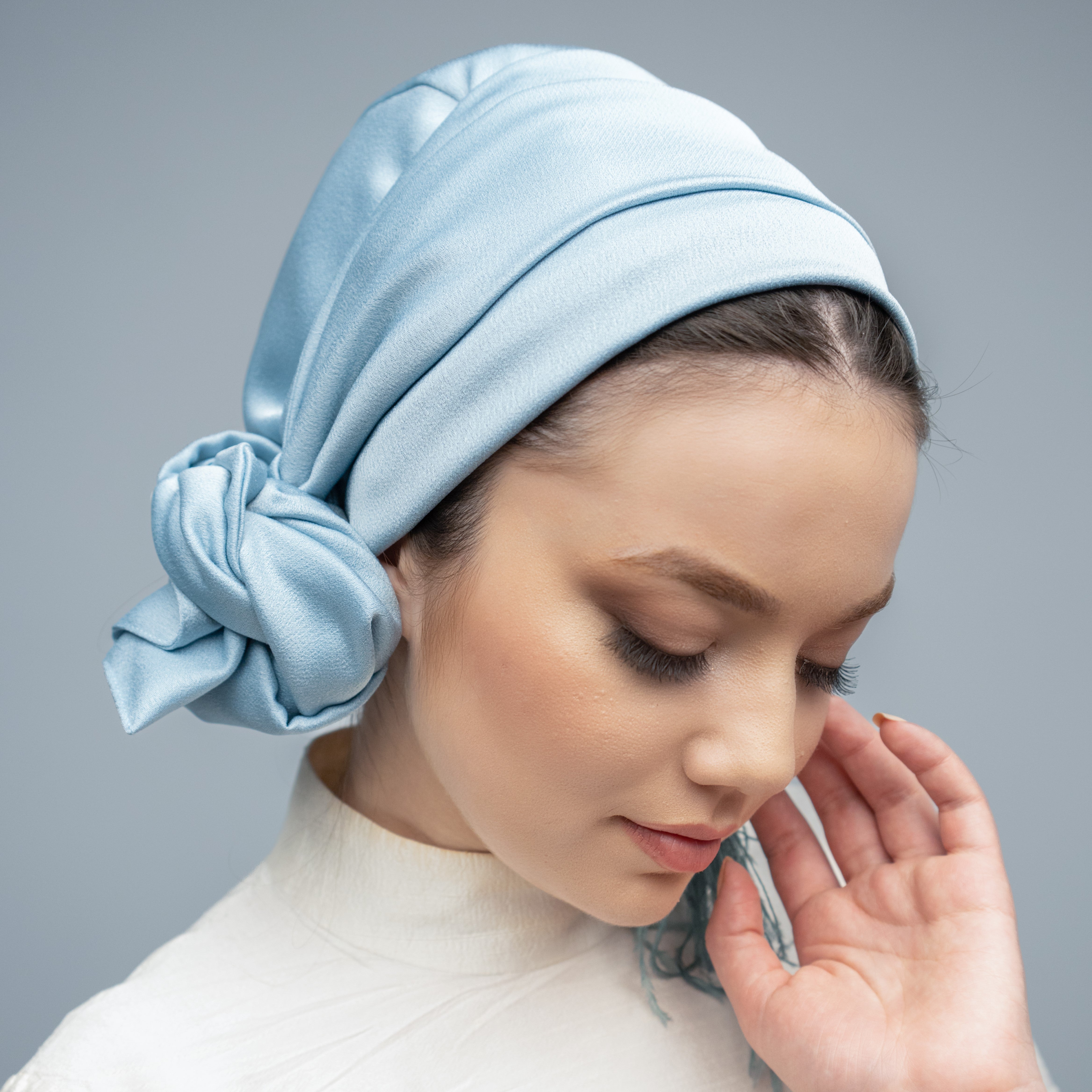 Dubai Tie Turban - Crepe Satin Fabric