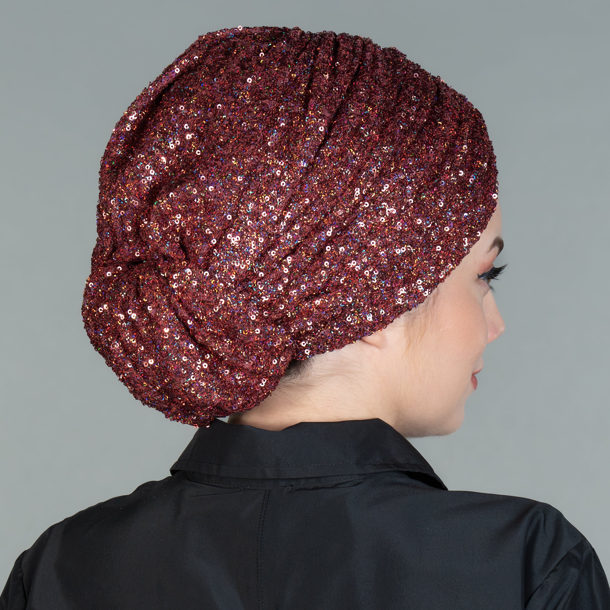 Beirut Bun Turban - Sequin-Embellished
