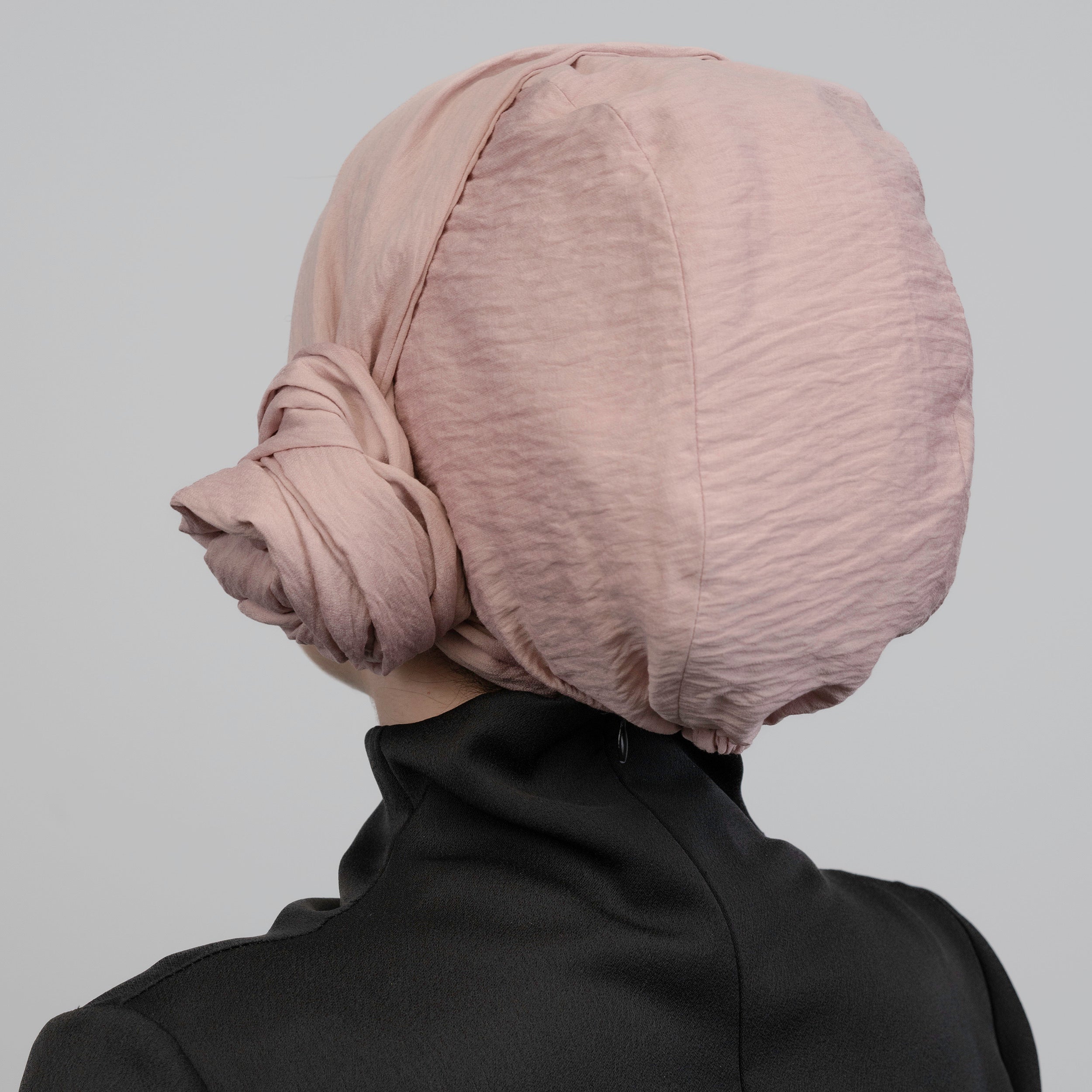 Tie-Up Bonnet - Silk/Linen Fabric - Beige Color - Dubai Linen Bonnet - BitterColors