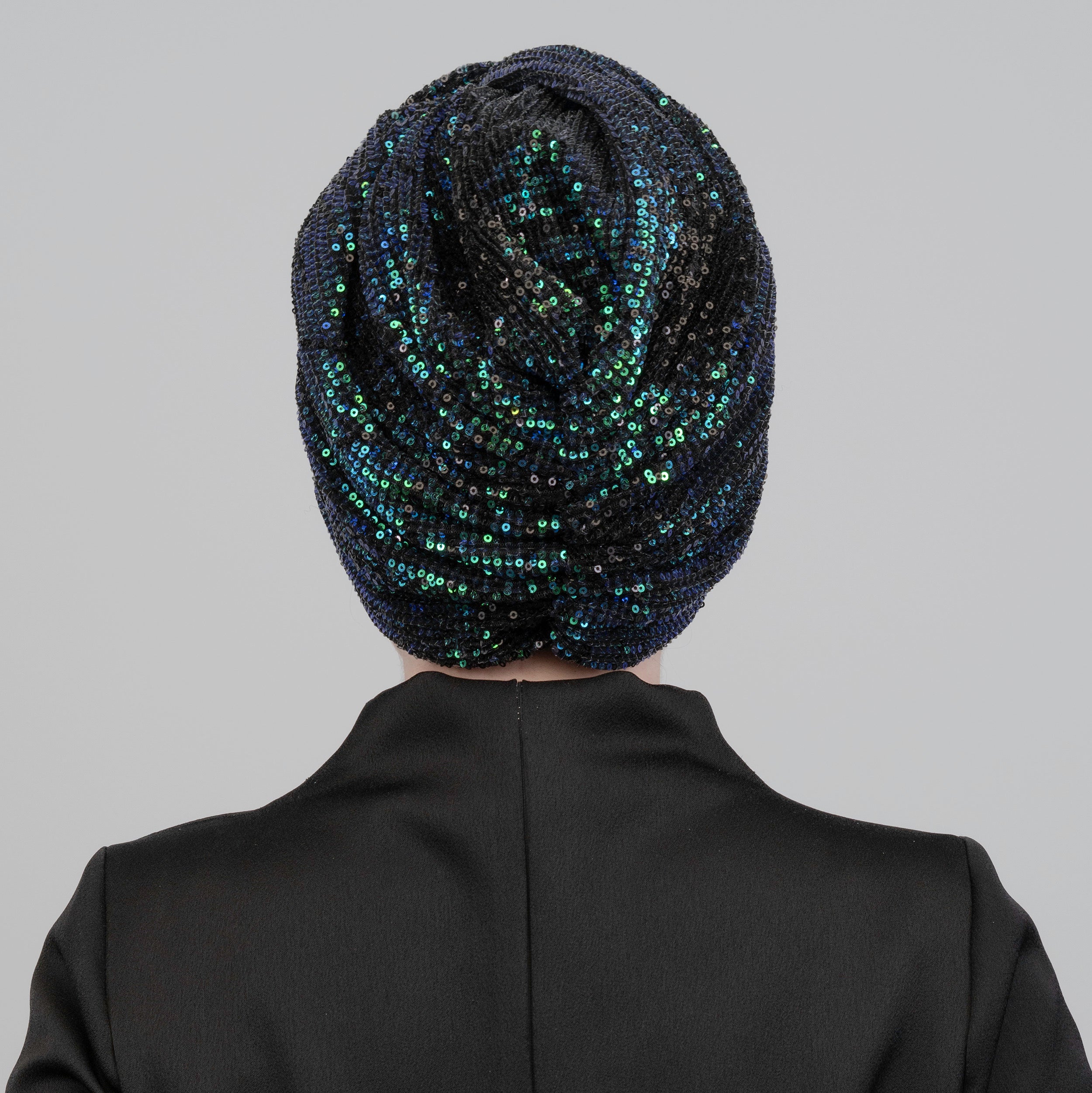 Rome Shimmer Turban - Sequin Fabric
