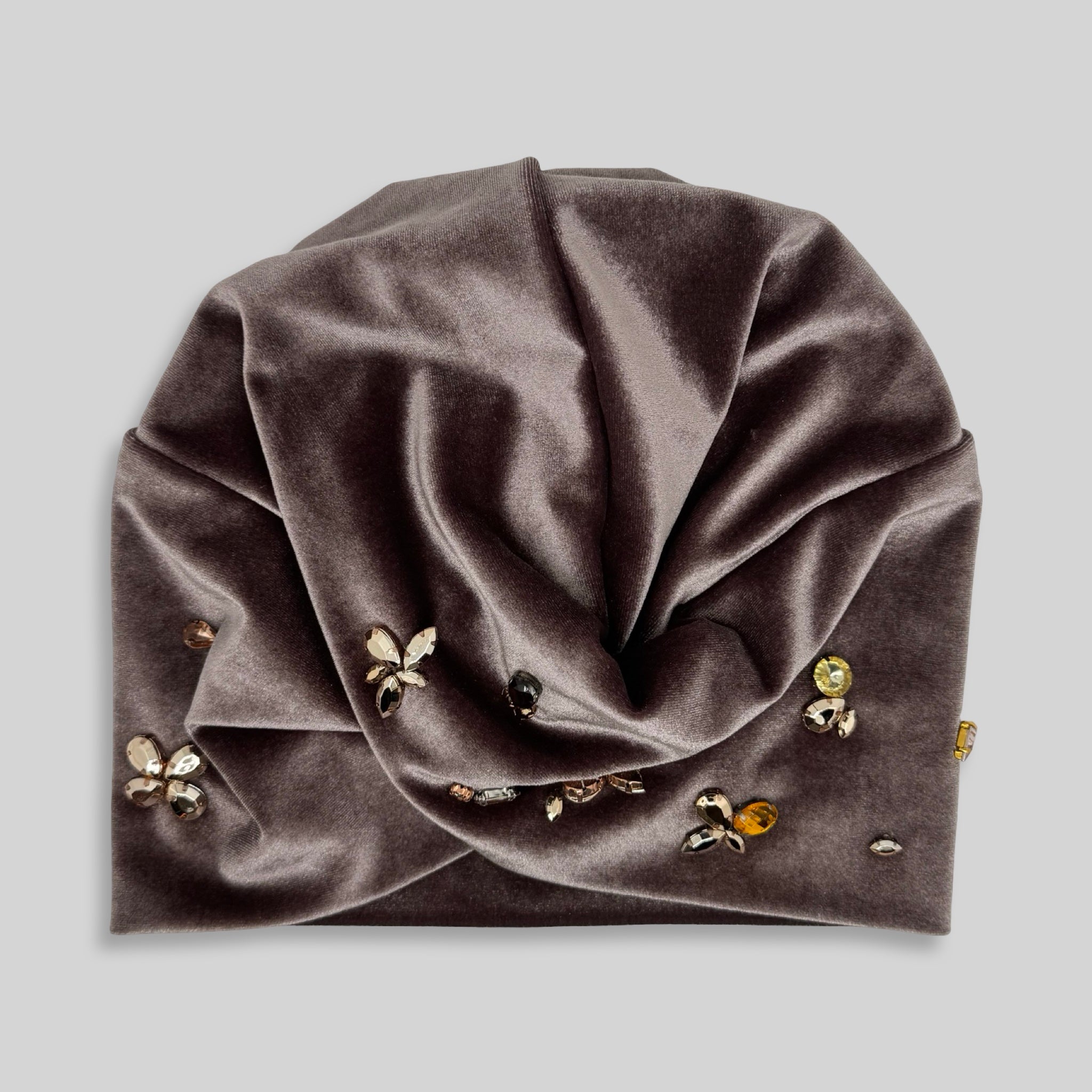 Paris Embellished Velvet Bone