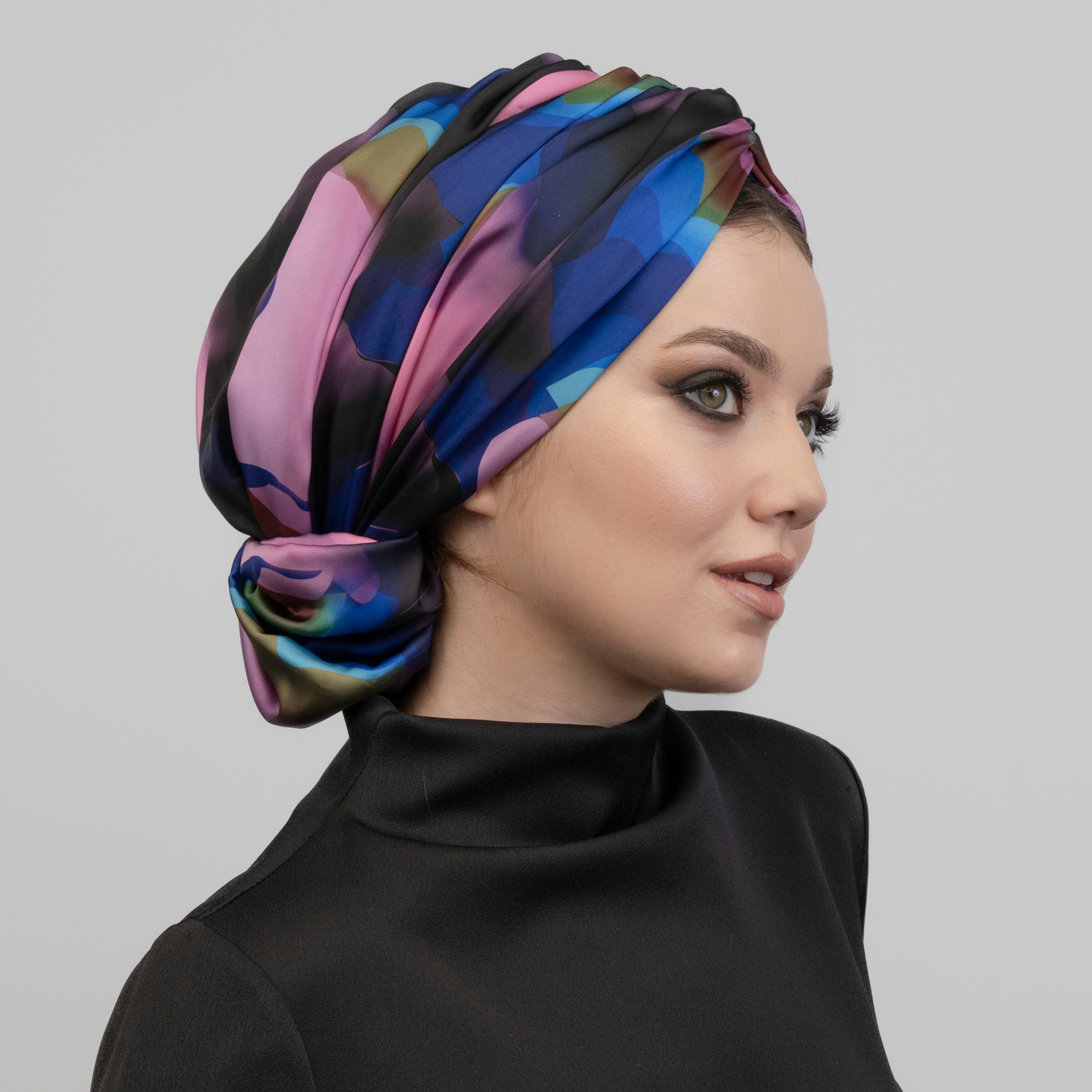 Abu Dabi - İpek Saten Topuzlu Bone