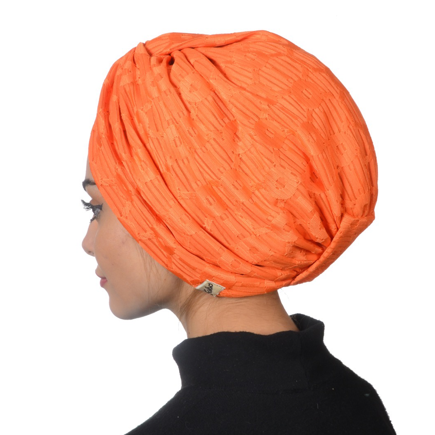 Barcelona Burgulu Bone - Geometrik Desenli Esnek Örme Kumaş