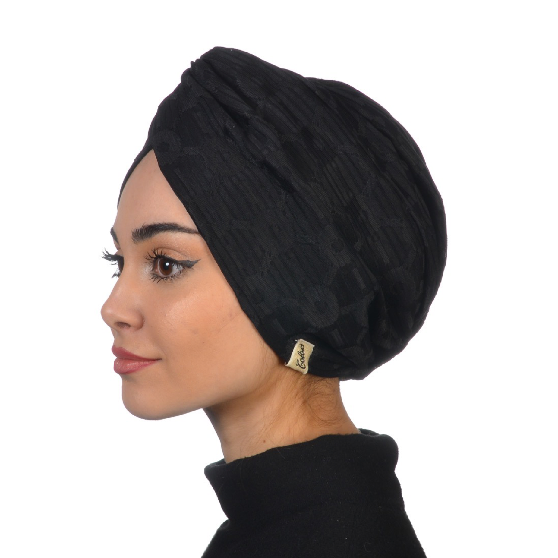Twisted Circle Flexible Swimming Cap - Double Sided - White Color - BitterColors