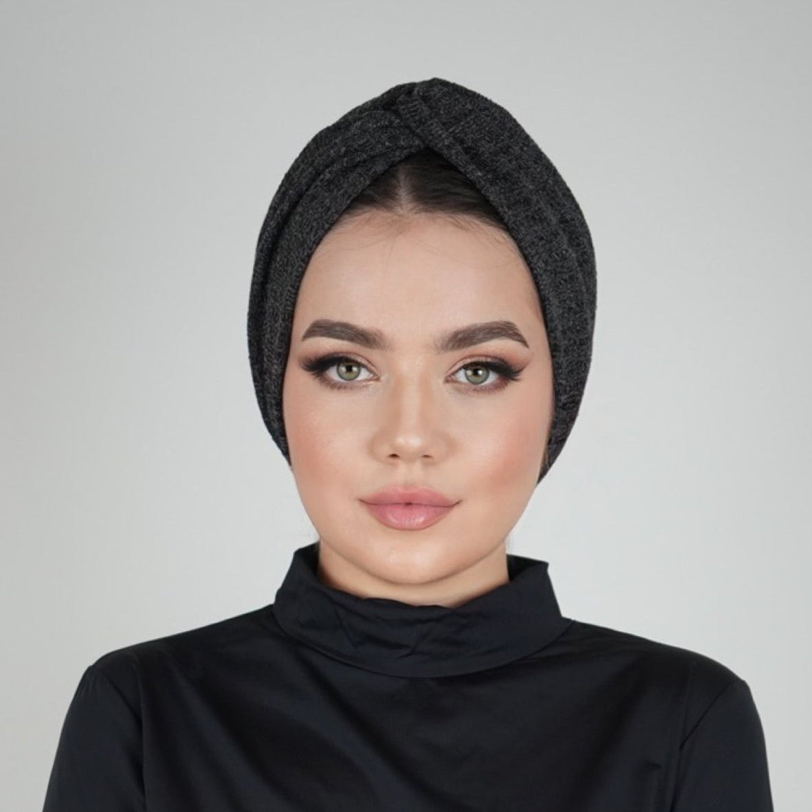 X Burgulu Büzgülü Bone – Triko Kumaş