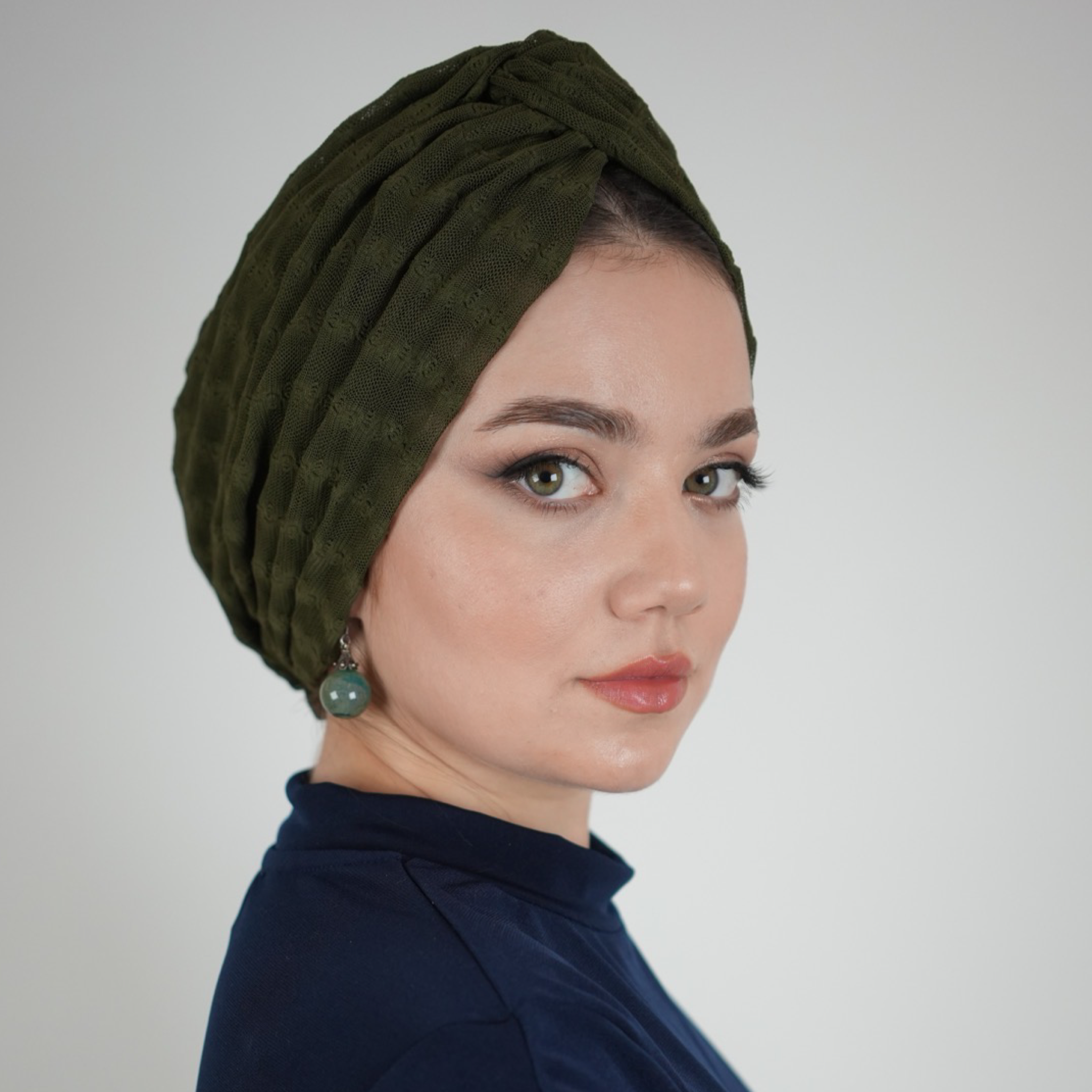 Barcelona Burgulu Bone - Dokulu Örme Kumaş